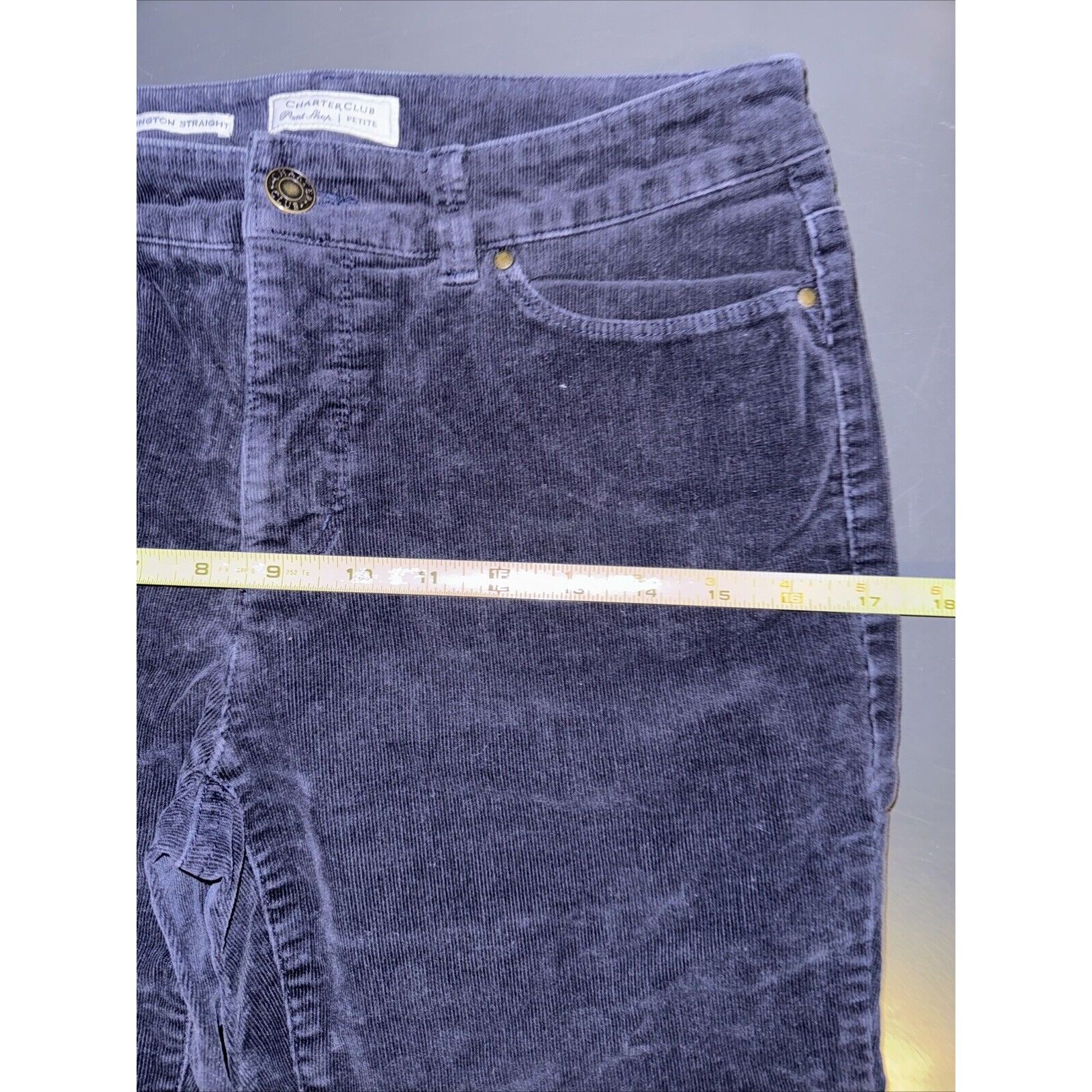 Other Charter Club Petite Lexington Corduroy Straight-Leg Pants Si Size 27" / US 4 / IT 40 - 10 Thumbnail
