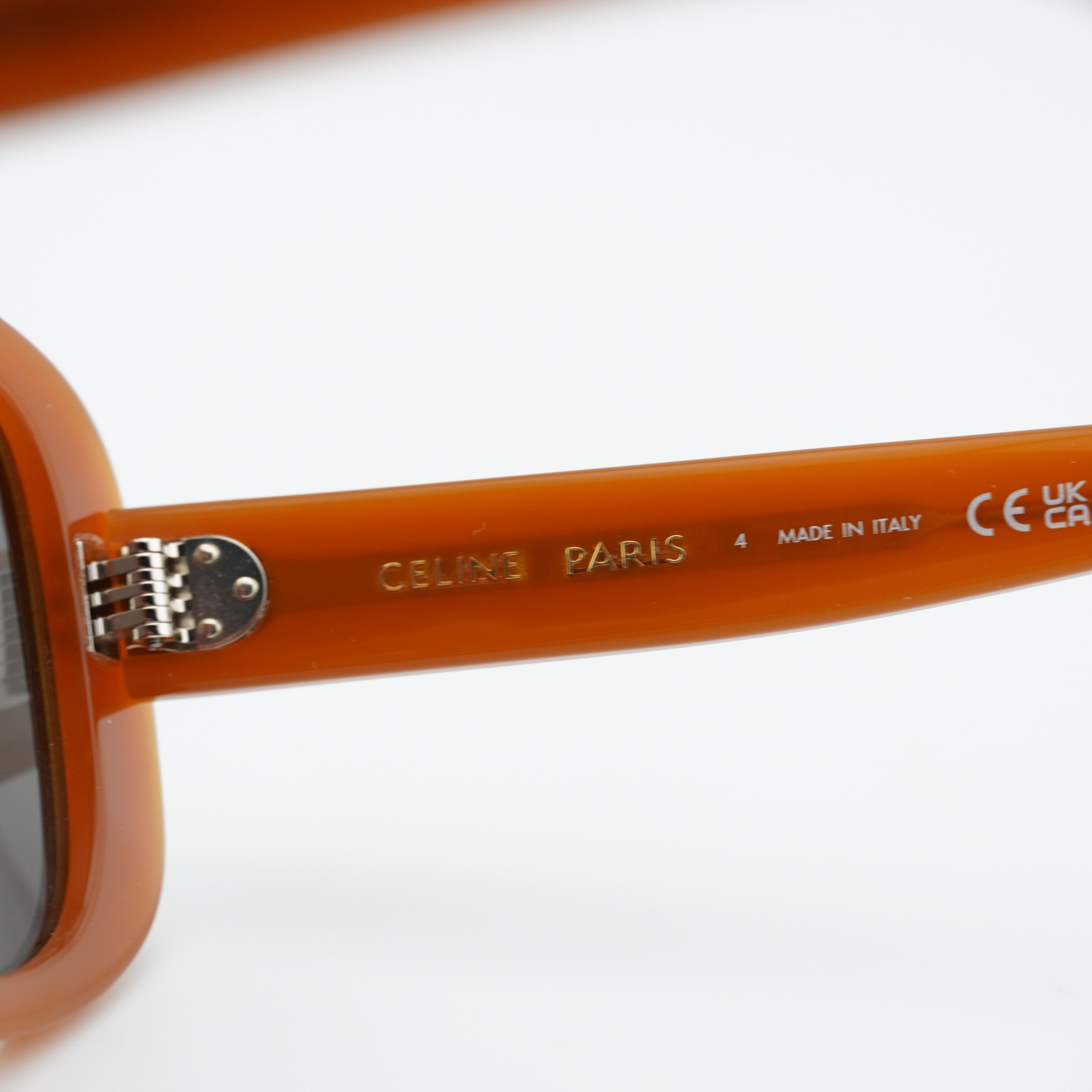 Celine Celine CL40299U 45A Sunglasses Shiny Brown Square Frame Size ONE SIZE - 6 Thumbnail