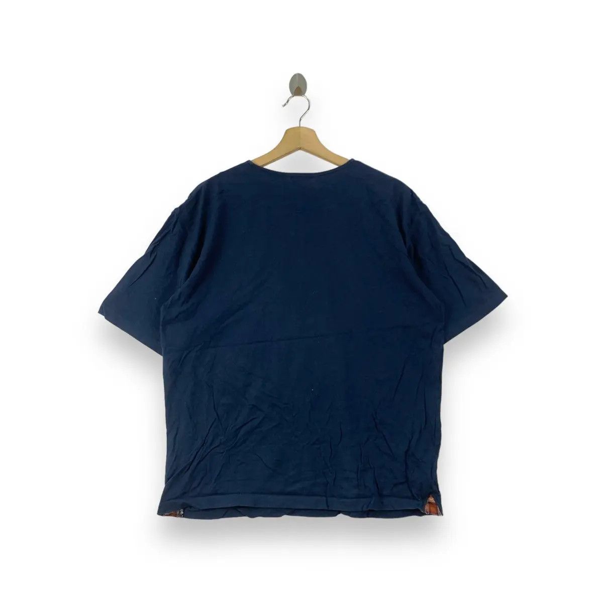 Kansai Yamamoto Vintage KANSAI YAMAMOTO JEANS Pure Indigo Henley Tee Shirt Size US L / EU 52-54 / 3 - 3 Thumbnail