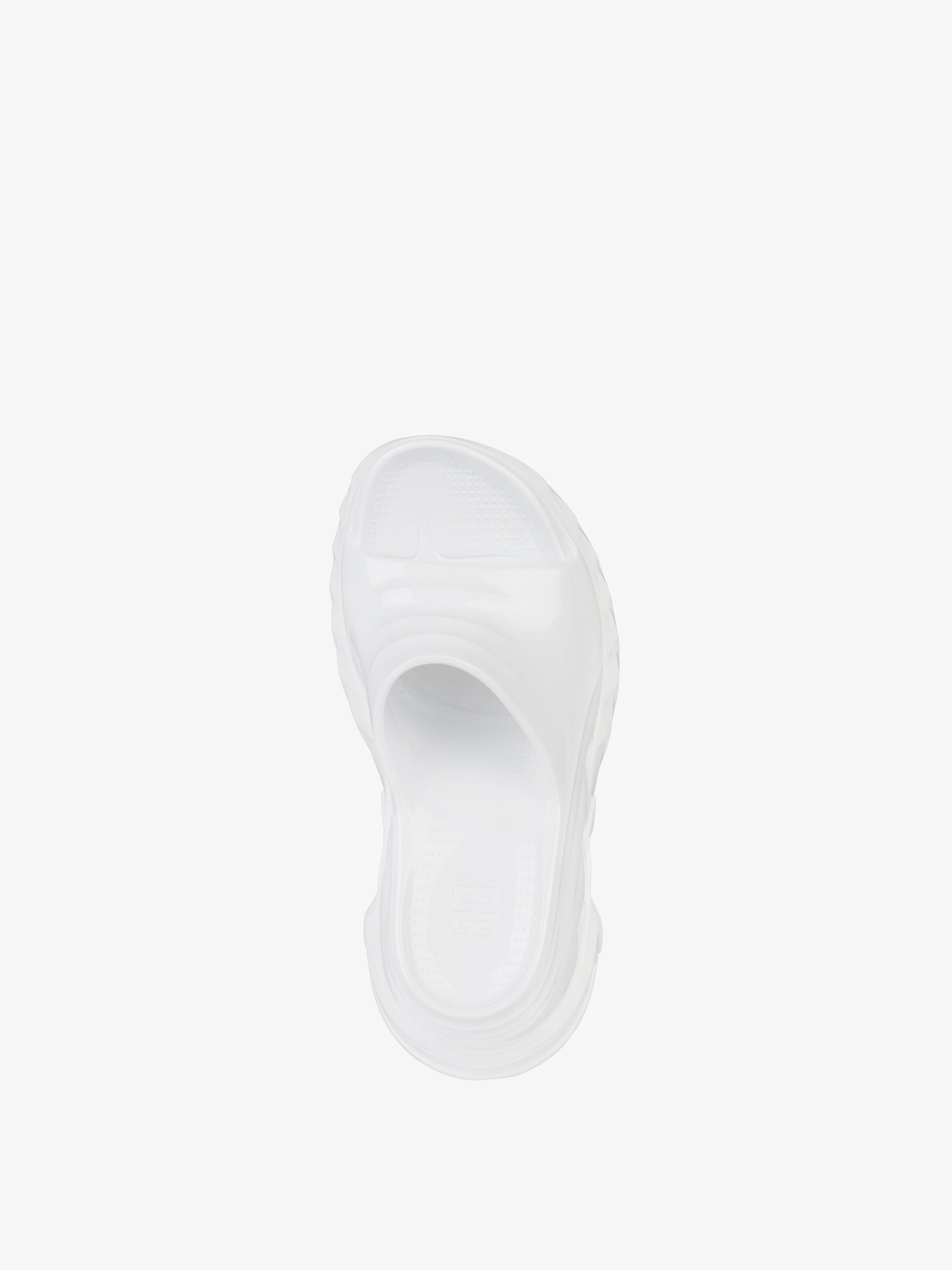Givenchy oc11z0825 Marshmallow Wedge Sandals In Rubber in White Size US 11 / IT 41 - 4 Thumbnail