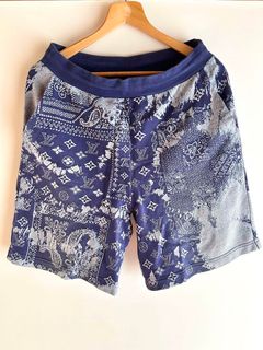 Louis Vuitton Mens Shorts, Blue, 30 (Stock Confirmation Required)