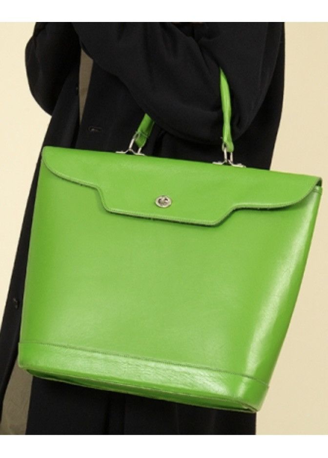 Comme des Garcons 🔥 Vintage Comme des Garçons green leather bag Size ONE SIZE - 1 Thumbnail