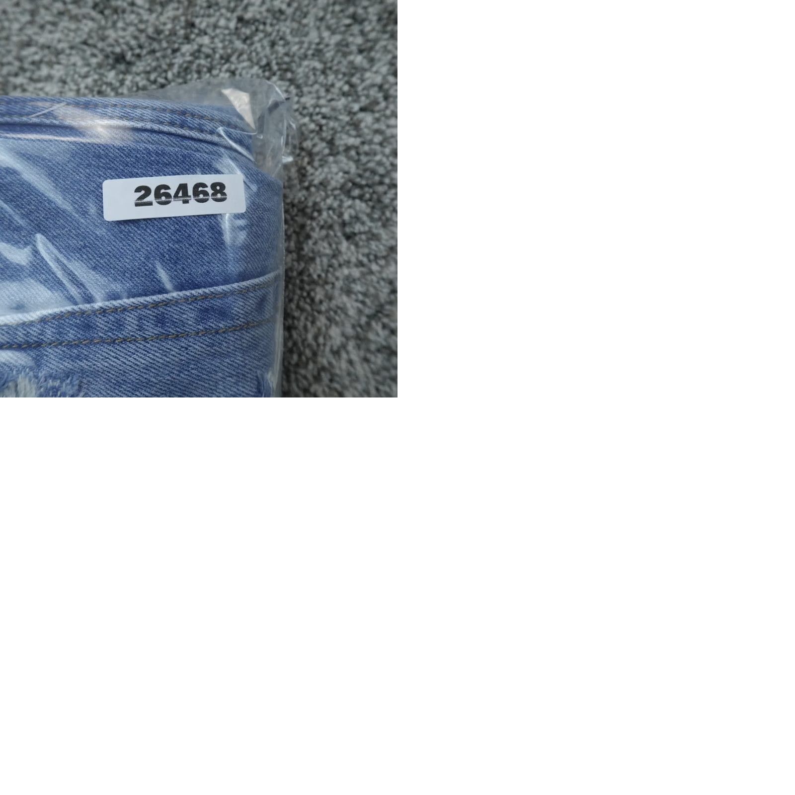Vintage Flying Monkey Jeans Womens 26 Light Blue Denim Low Rise Flare Boho Faded Jeans Size 26" / US 2 / IT 38 - 9 Thumbnail