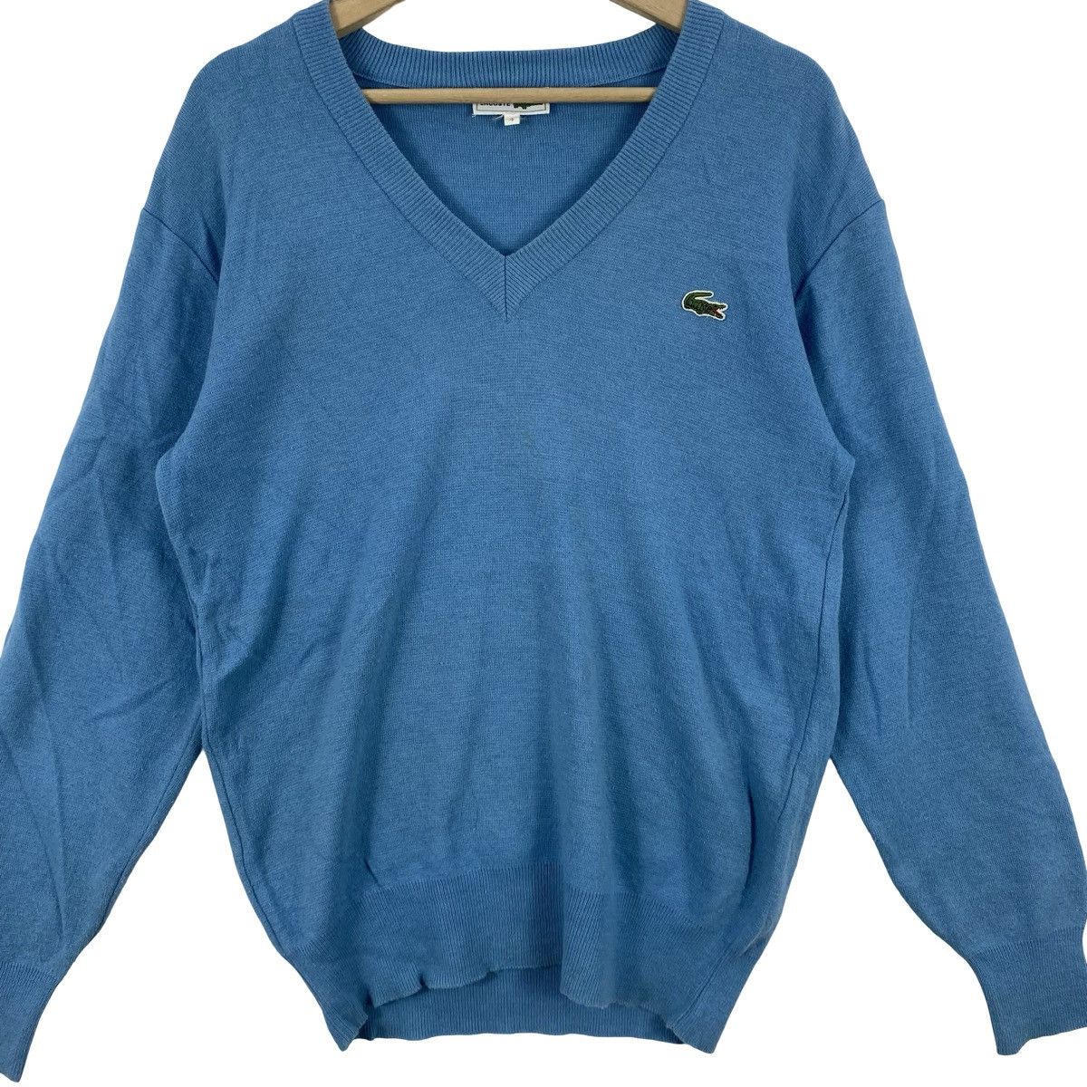 Lacoste Vintage CHEMISE LACOSTE V-Neck Knit Sweater Pullover Jumper Size US M / EU 48-50 / 2 - 5 Thumbnail