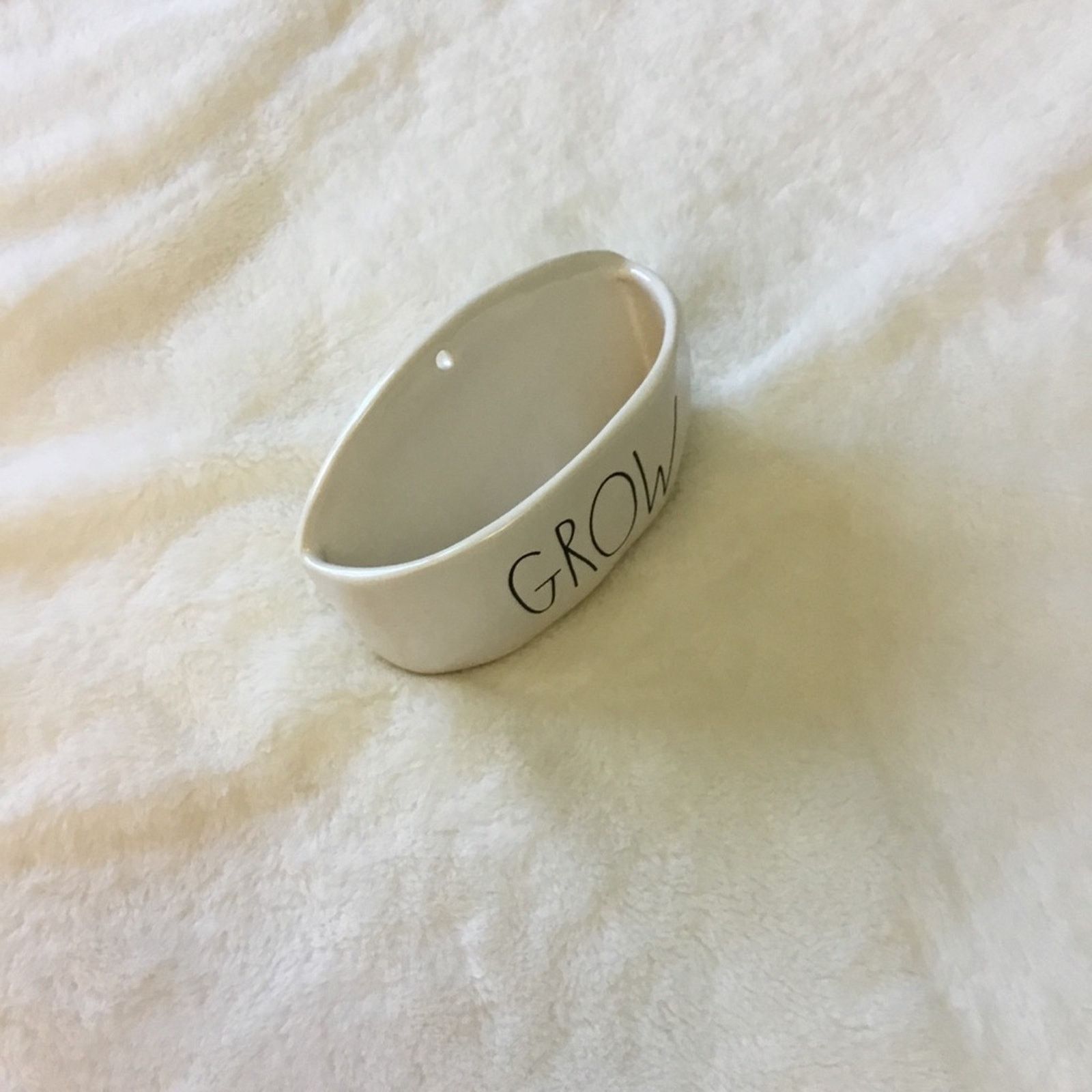 Other Rae Dunn White "GROW" Hanging Wall Planter Size ONE SIZE - 3 Thumbnail