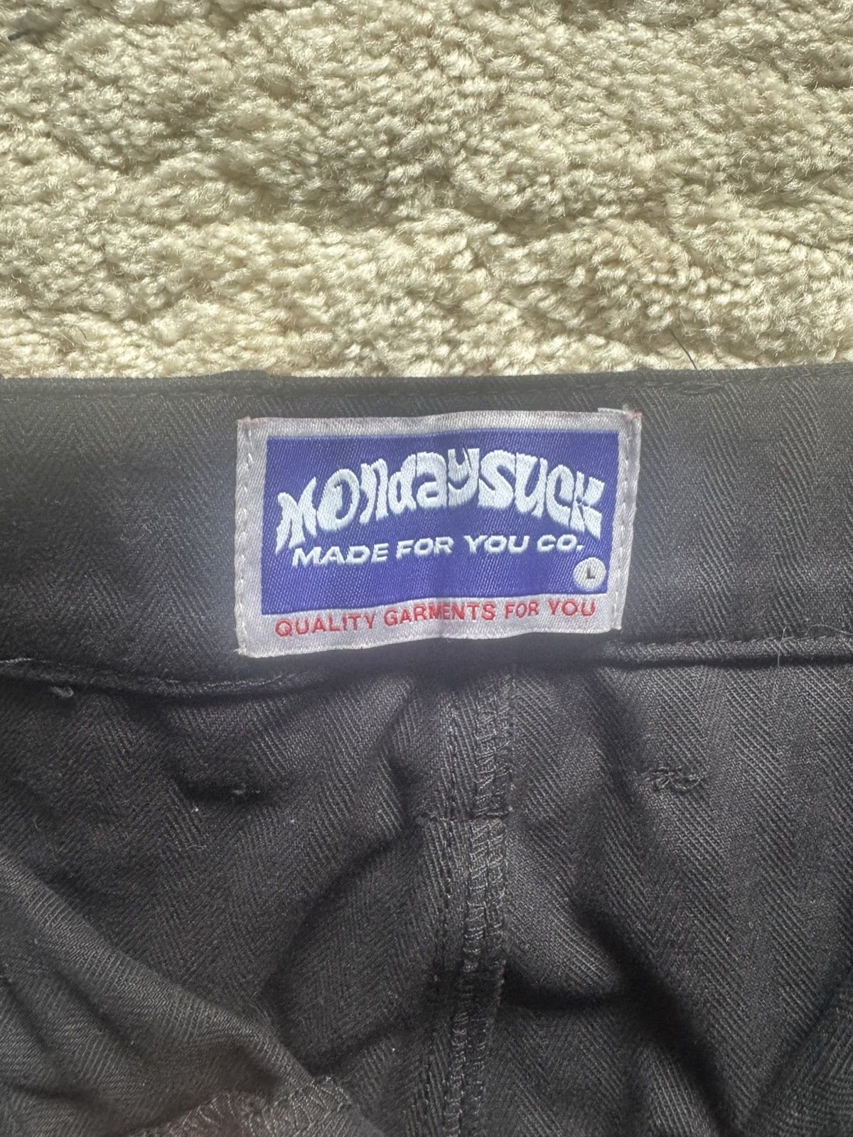 Mondaysuck Black Utility Multi Pocket Cargo Short Size US 32 / EU 48 - 3 Thumbnail