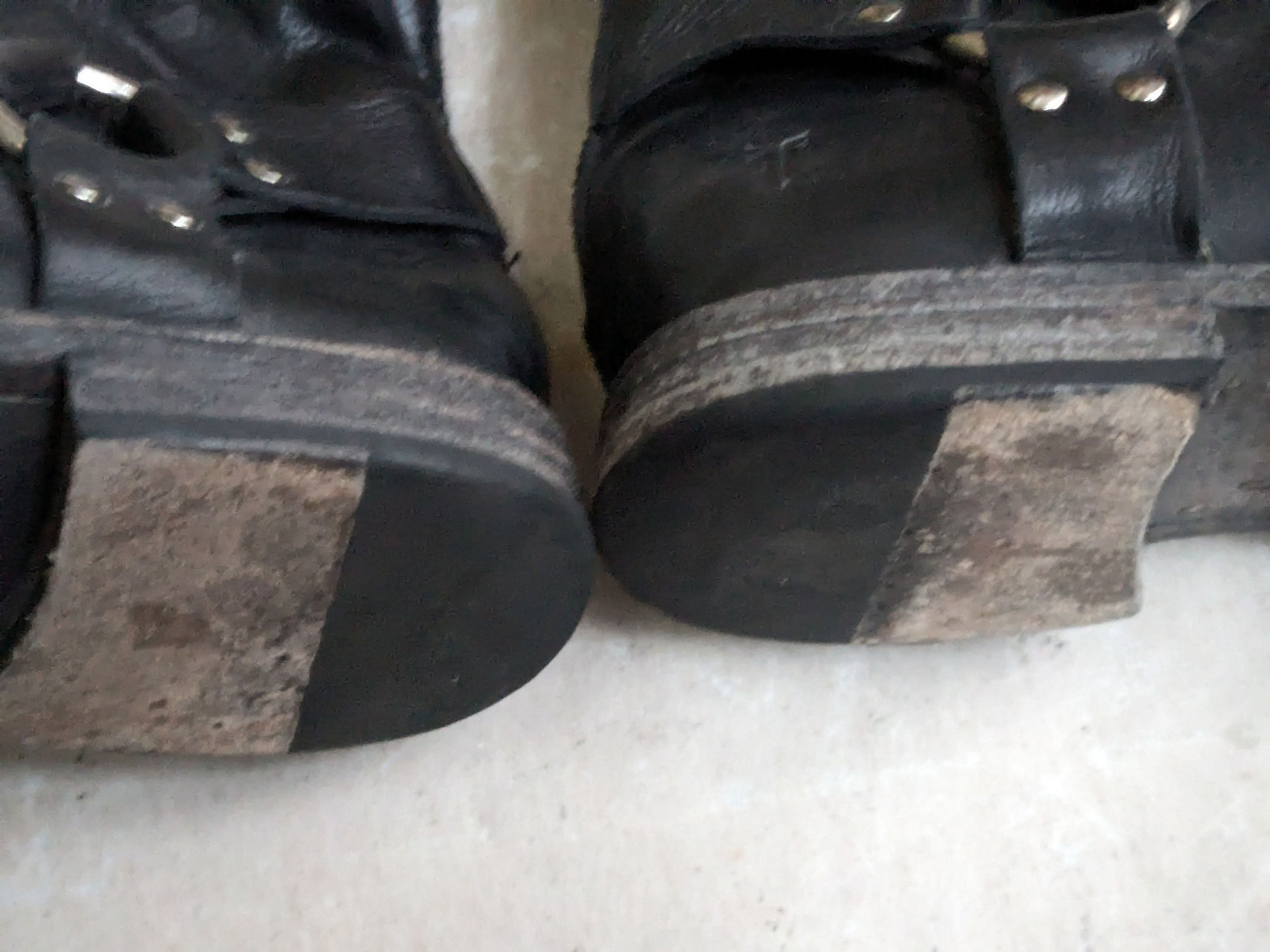 Frye Frye Harness Boots Black 9.5 D Leather Buckle Strap Size US 9.5 / EU 42-43 - 14 Thumbnail