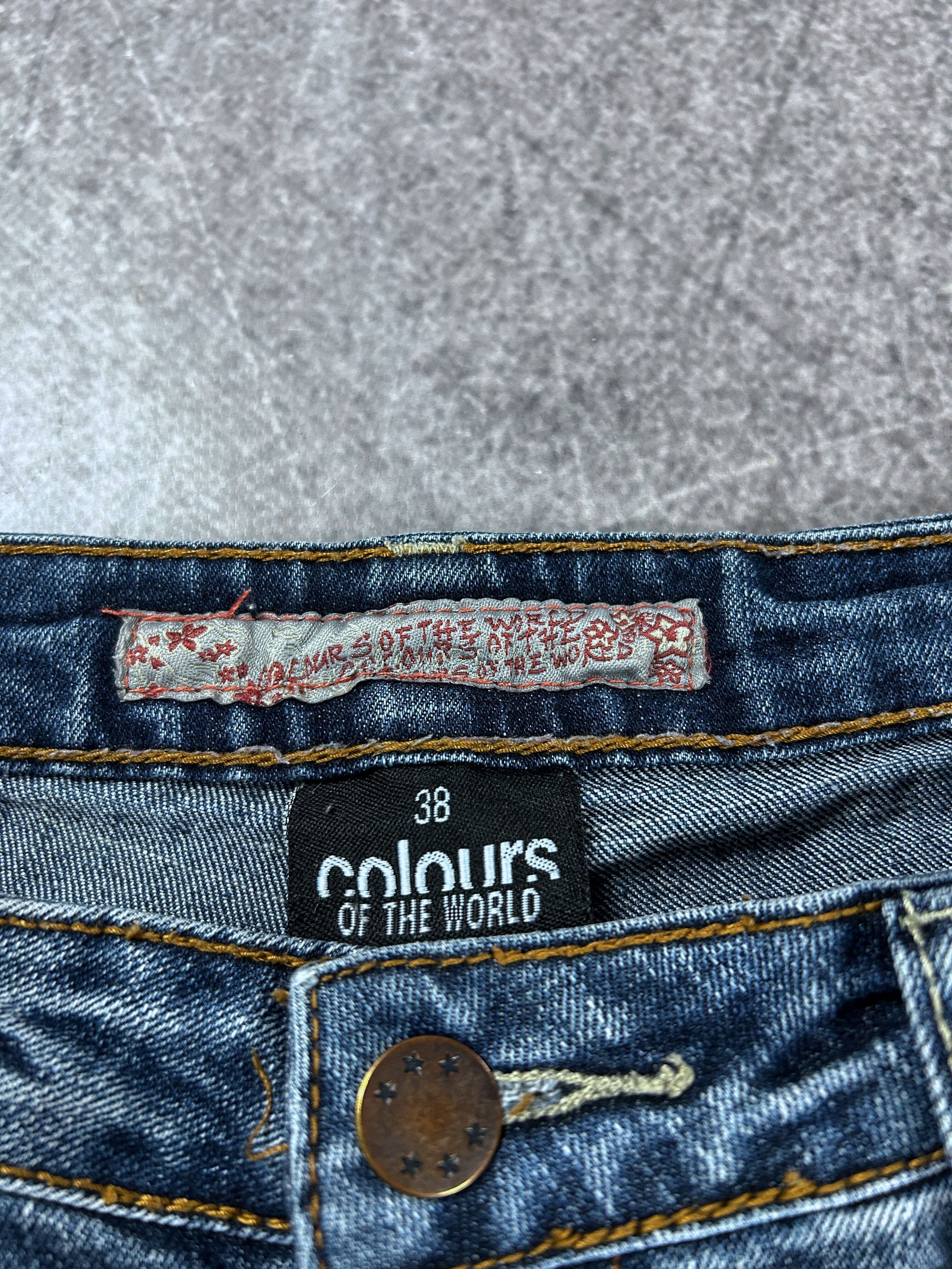 Japanese Brand Baggy Flare Jeans Faded Wash Wide Leg Grunge Y2K Archive Size US 30 / EU 46 - 7 Thumbnail
