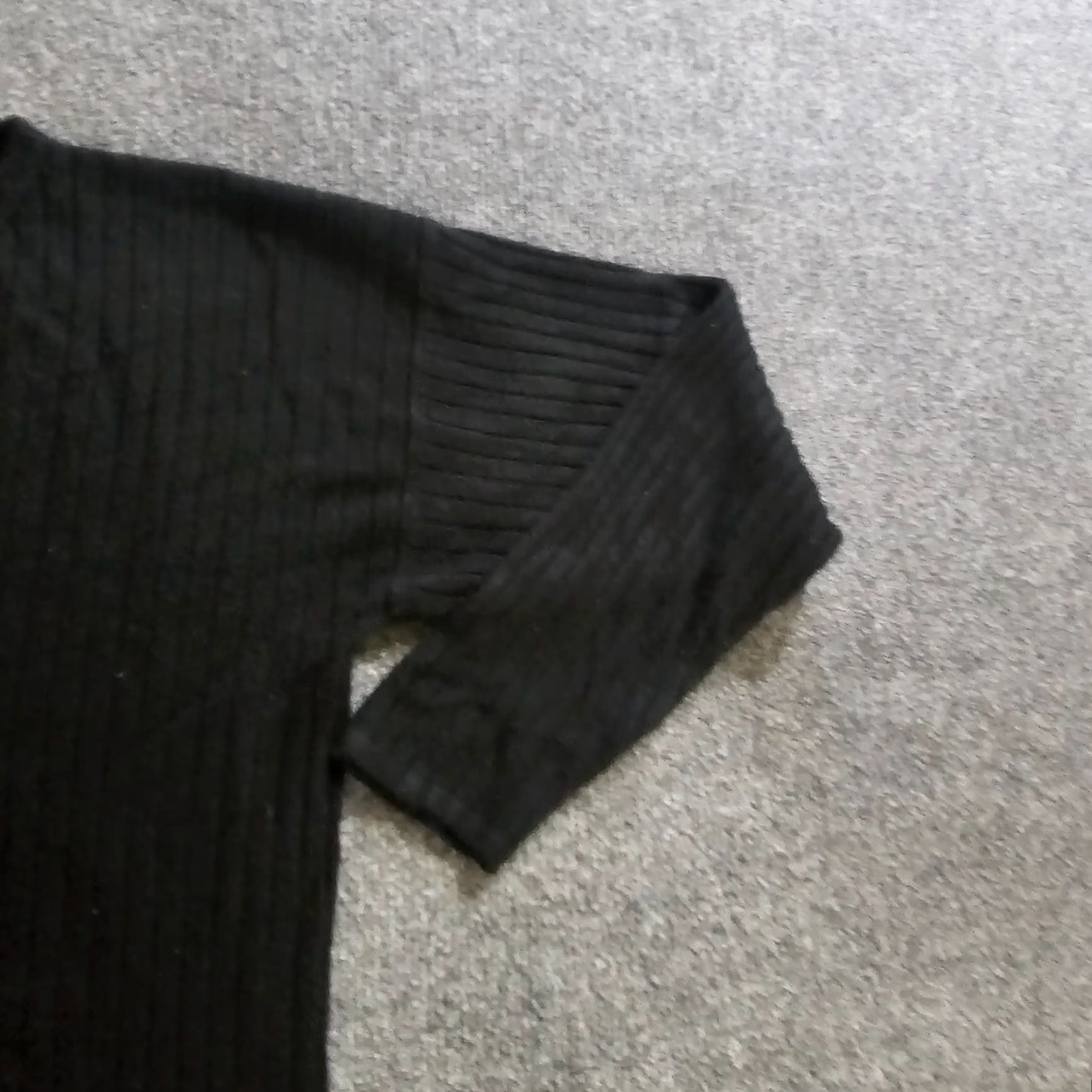 Express VINTAGE Express Tricot Sweater Top Womens Large Black Ribbed Knit Neutral Casual Size L / US 10 / IT 46 - 4 Thumbnail