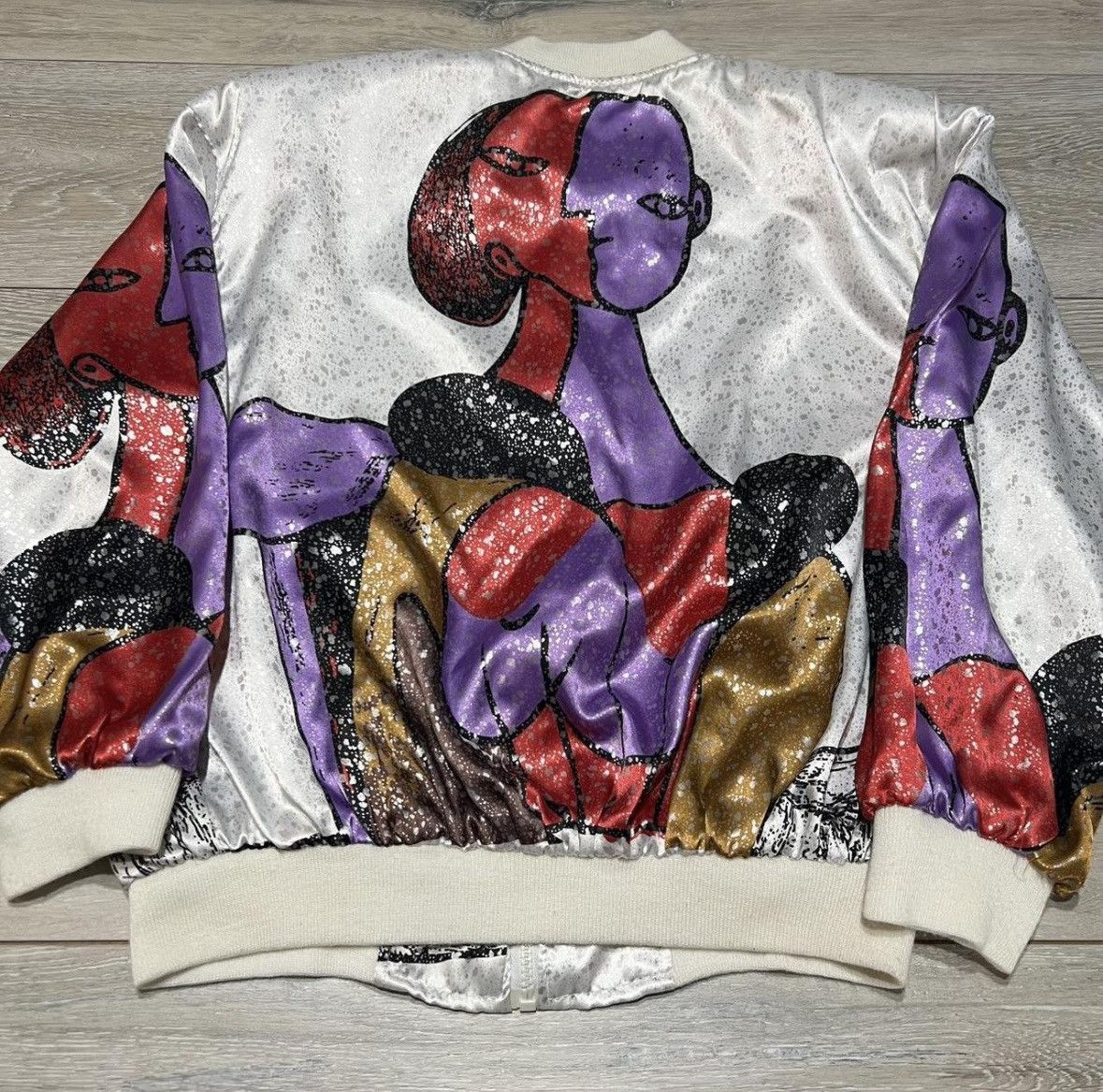 Other Vintage 1980’s Pablo Picasso Art Gallery Bomber ZipUp Jacket Size M / US 6-8 / IT 42-44 - 5 Thumbnail