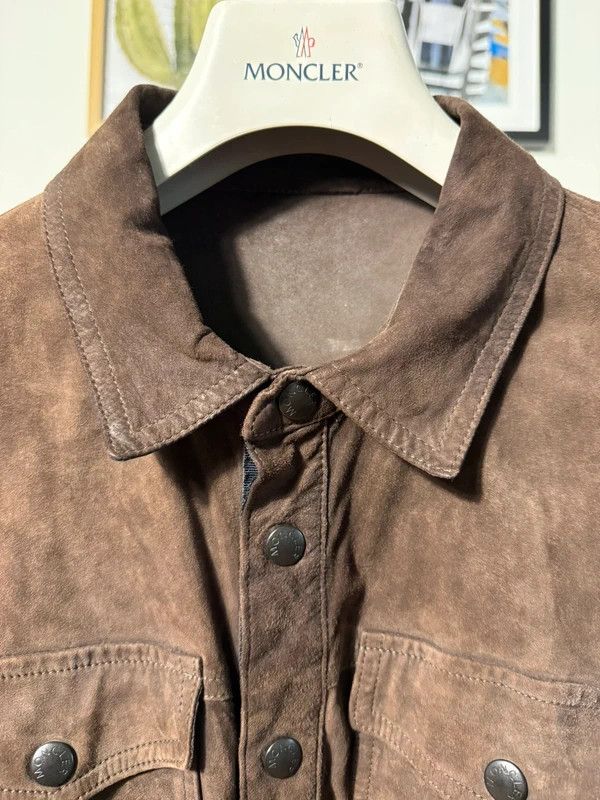 Moncler Moncler Leather Jacket Size US L / EU 52-54 / 3 - 2 Thumbnail
