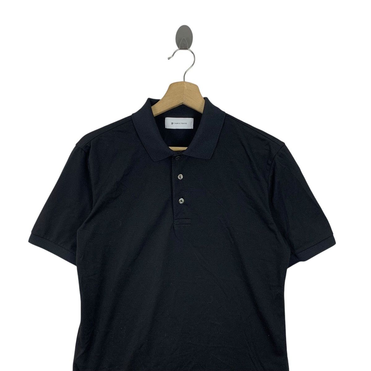 Vintage FABRIC TOKYO DESIGNER Minimalist Design Polo Tee Shirt Size US M / EU 48-50 / 2 - 2 Thumbnail
