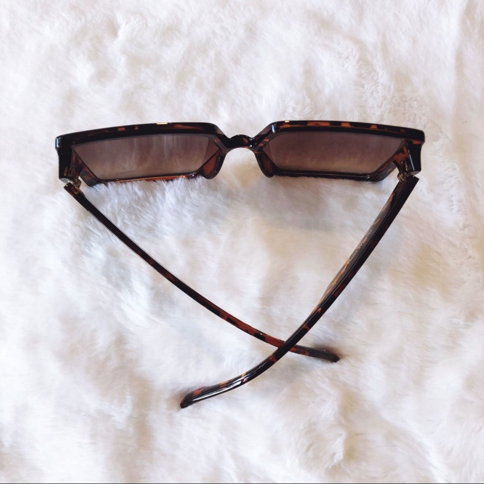 Other Molly Tortoise Brown Oversize Rectangle Sunglasses Size ONE SIZE - 8 Thumbnail