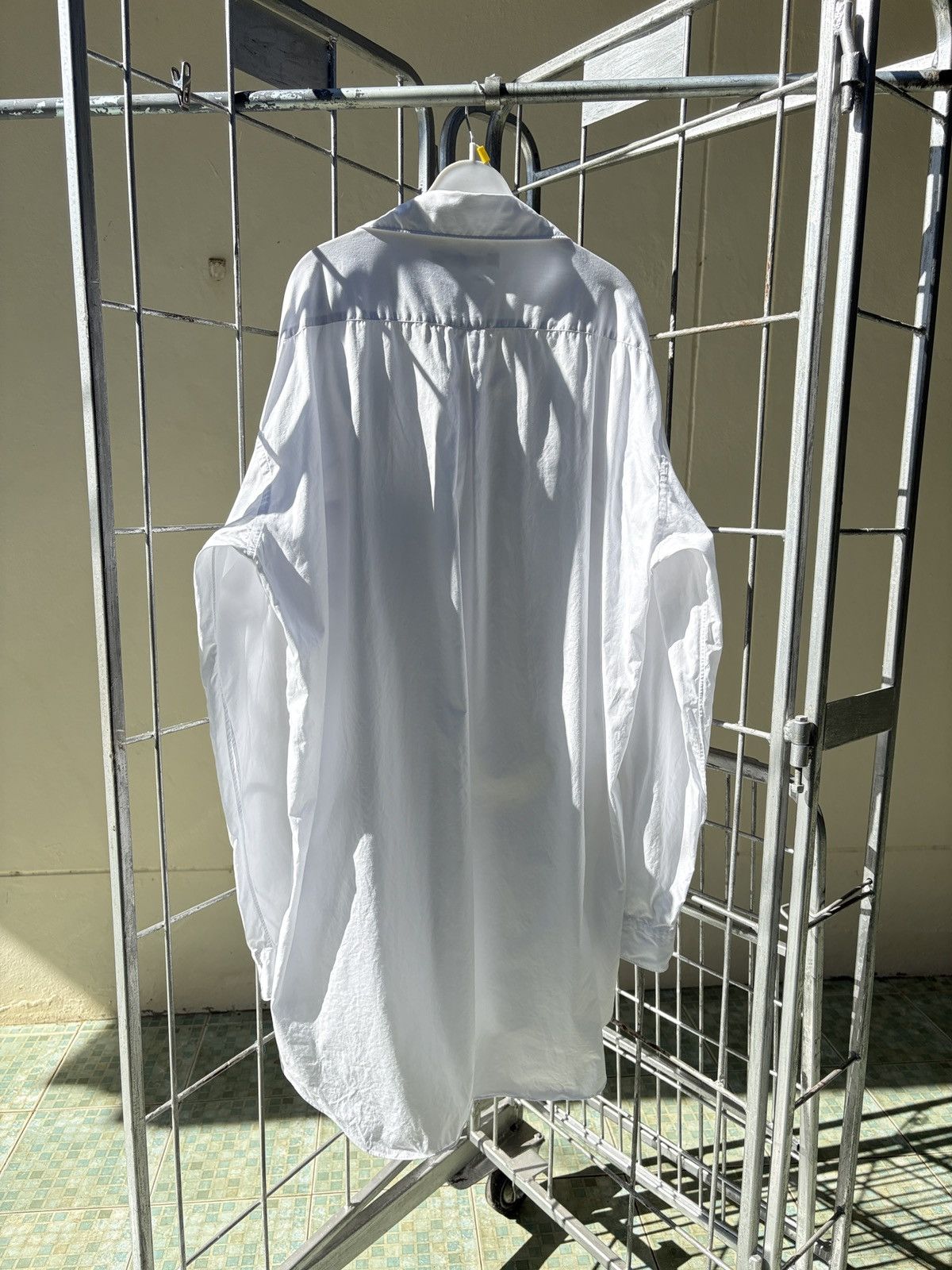 Junya Watanabe Junya Watanabe white oversized shirt dress vents at sleeves Size M / US 6-8 / IT 42-44 - 7 Thumbnail