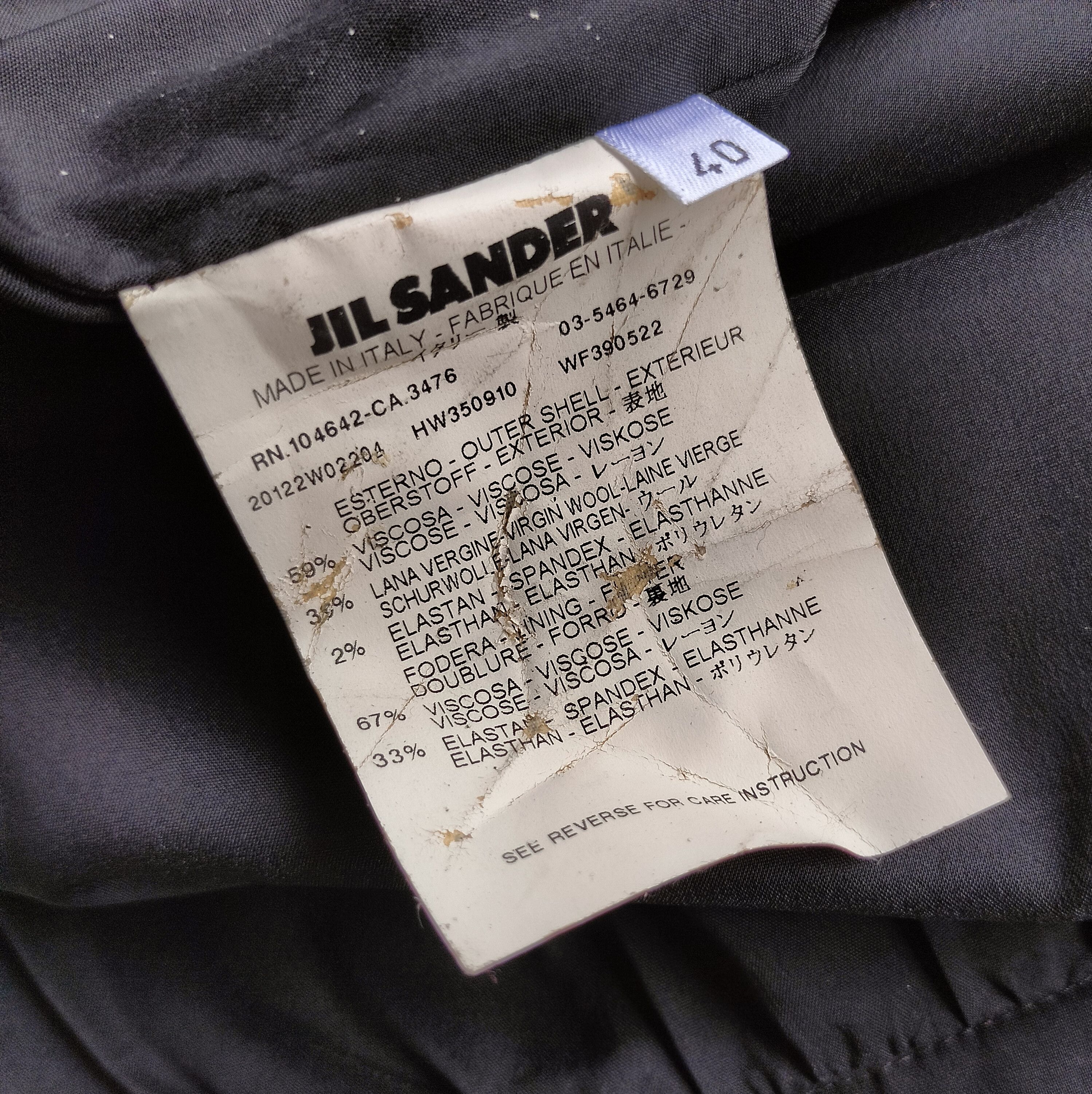 Jil Sander Jil sander black midi skirt Size 30" / US 8 / IT 44 - 8 Thumbnail