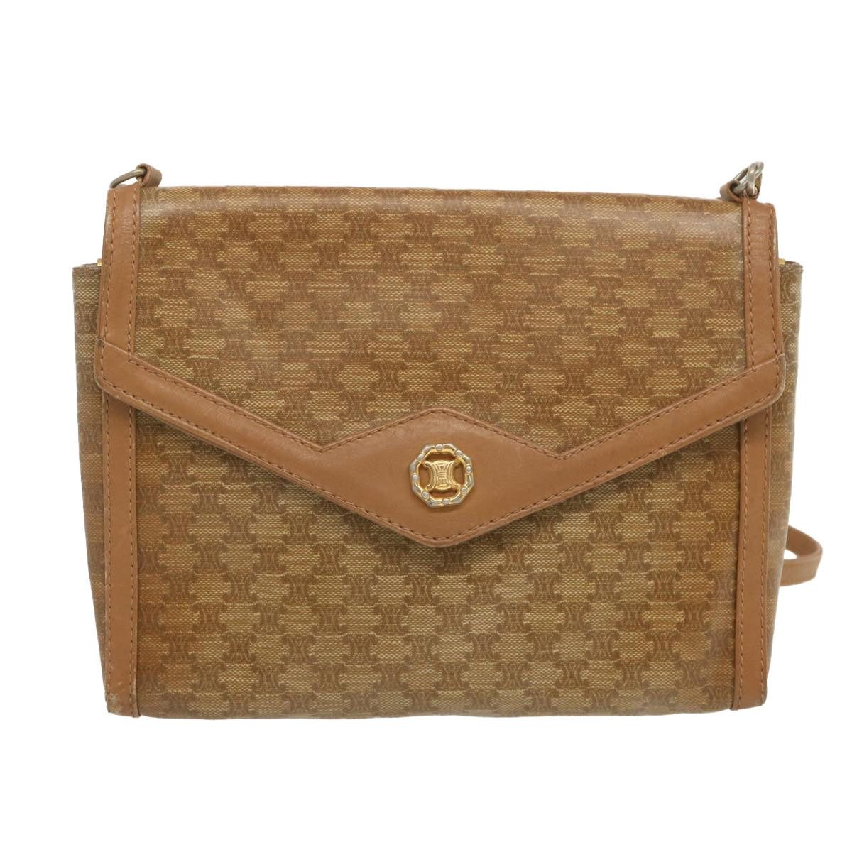 Celine CELINE Macadam Canvas Shoulder Bag Beige Size ONE SIZE - 13 Thumbnail