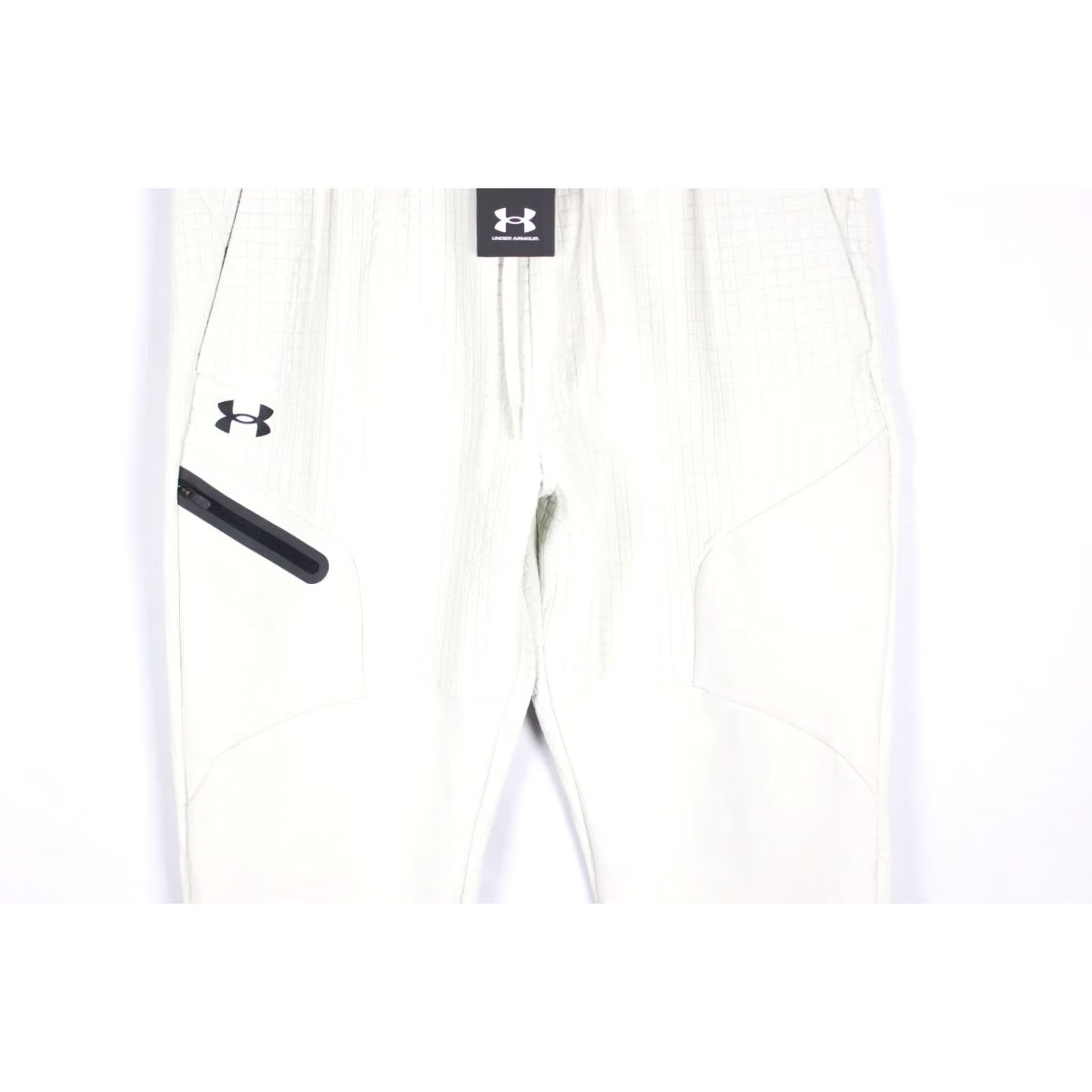 Under Armour Under Armour Men's Unstoppable Fleece Grid Pants Jogger Large White Size US 33 - 6 Thumbnail
