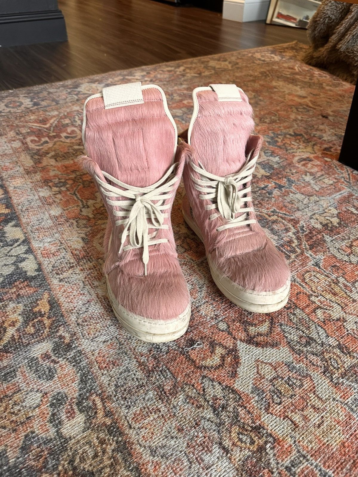 Rick Owens Rick Owens Pink Geobasket Ponyhair Size 42 | Grailed Rick Owens Rick Owens Pink Geobasket Ponyhair Size 42 | Grailed