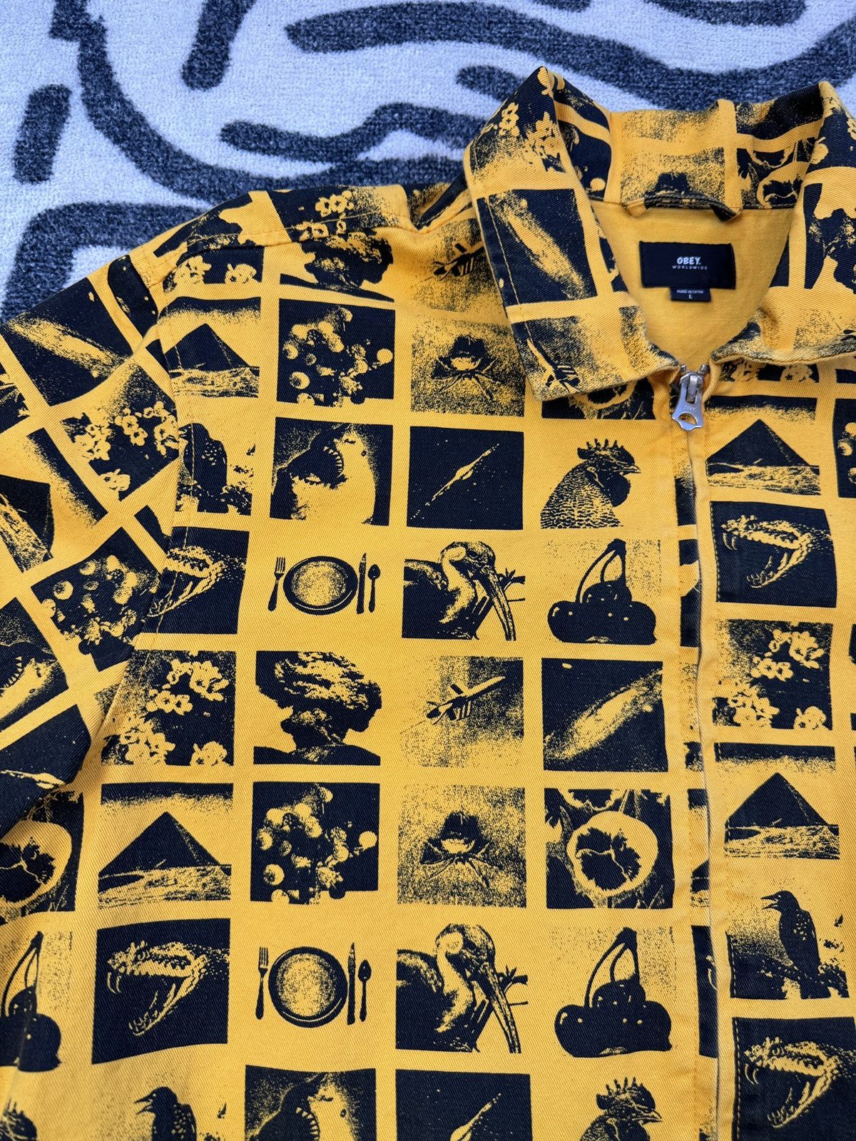 Obey Obey Chaos Jacket Yellow Size Large Size US L / EU 52-54 / 3 - 4 Thumbnail