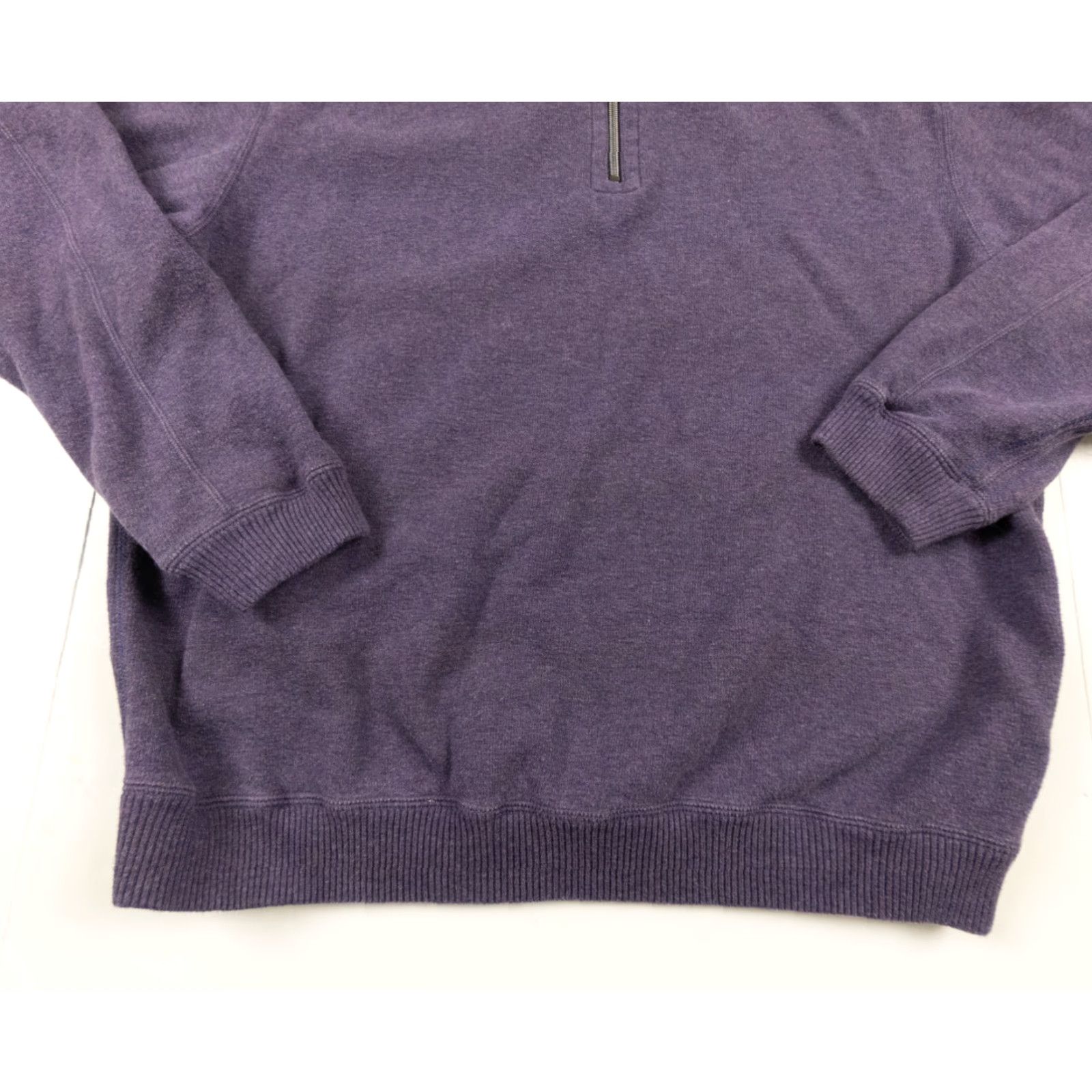 Tommy Bahama Tommy Bahama Men's Reversible 1/4 Zip Sweater Large Purple Preppy Size US L / EU 52-54 / 3 - 3 Thumbnail