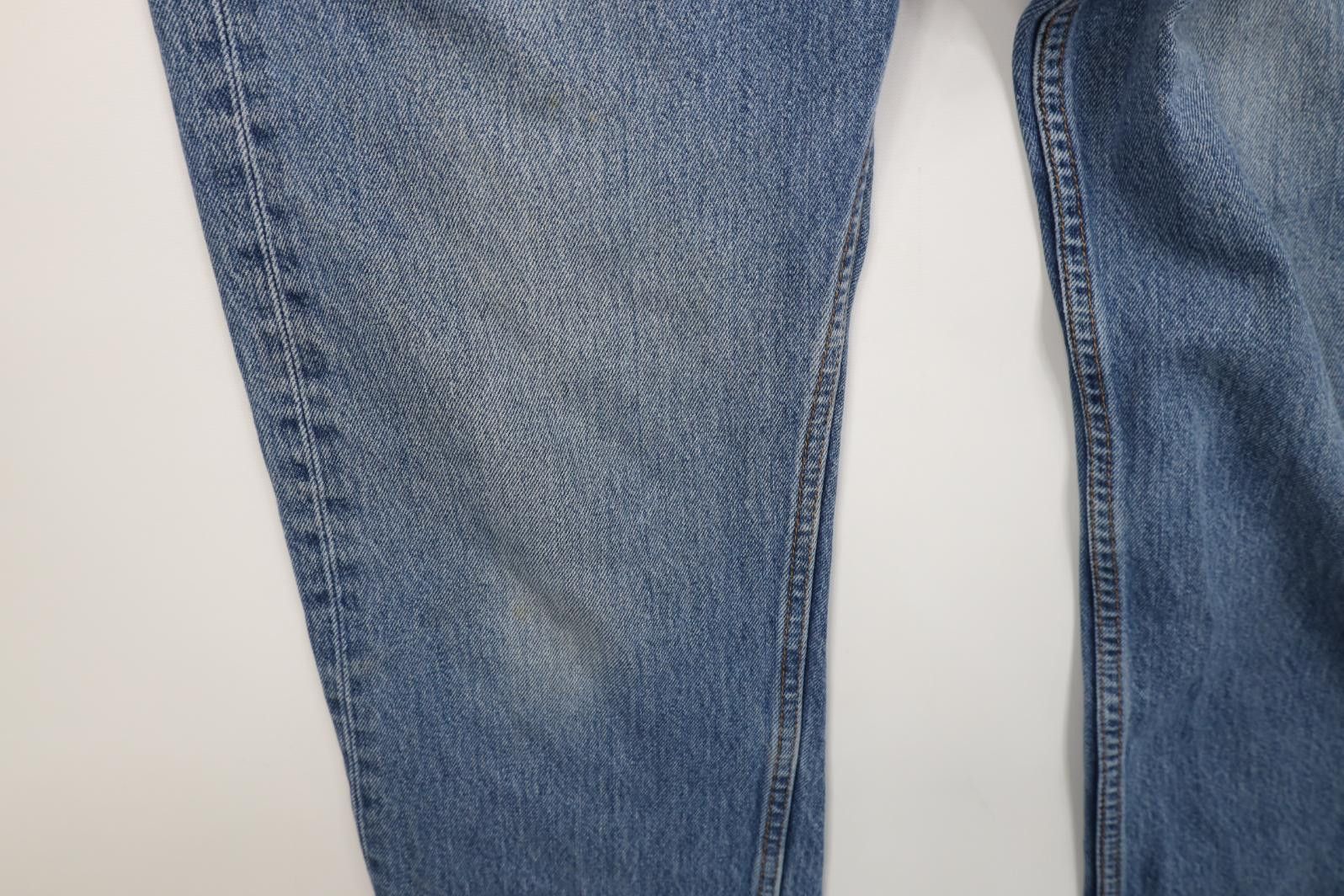 Levi's Vintage Y2K Levis 505 Regular Straight Leg Denim Jeans Blue Size US 35 - 5 Thumbnail