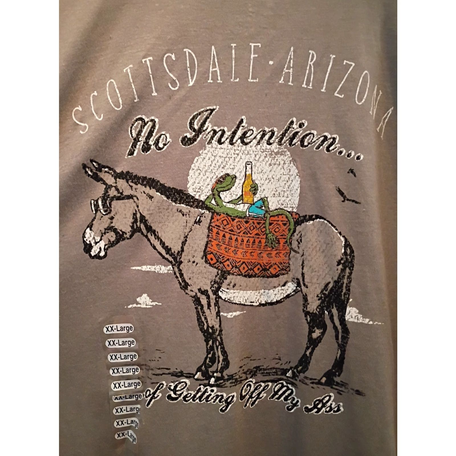 Vintage NWT The Duck Company T-Shirt Funny Scottsdale Arizona Get Off My Ass 2XL Green Mens Size US XXL / EU 58 / 5 - 5 Thumbnail