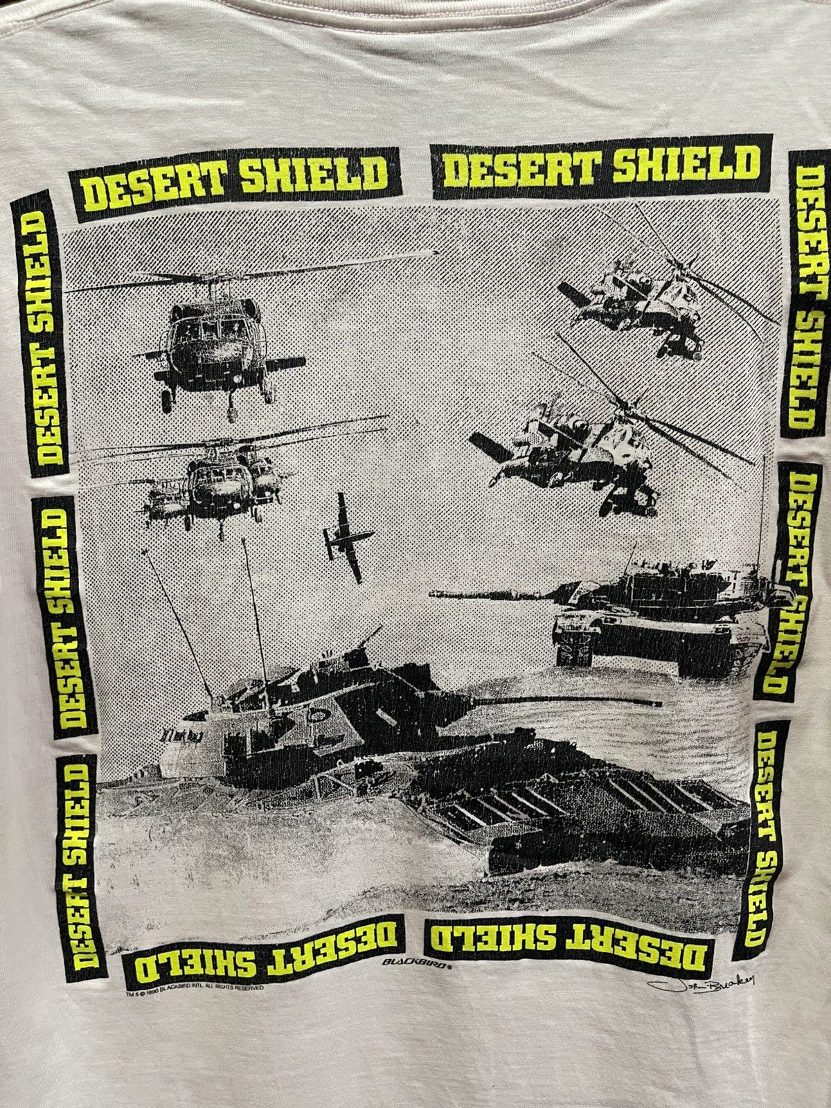 Vintage Vintage 90's Operation Desert Shield Very Rare🔥🔥🔥 Size US L / EU 52-54 / 3 - 7 Thumbnail