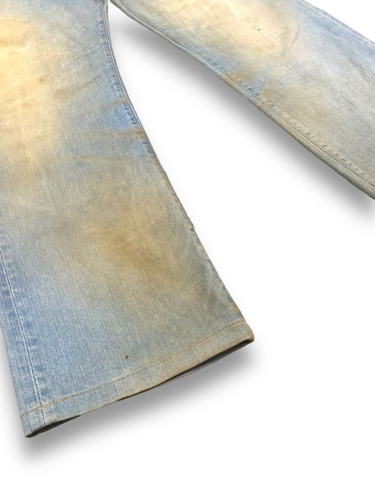 Big John Vintage 90s Big John Japan Dirty Mud Wash Baggy Jeans Size US 32 / EU 48 - 9 Thumbnail