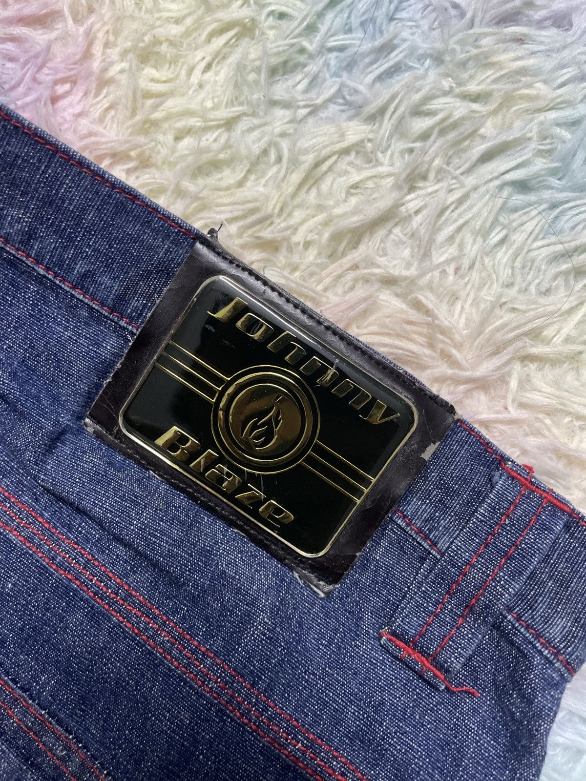 Vintage × Wu-Tang Clan 💥Hearing offer💥Vintage Y2k Jonny blaze denim jorts pants Size US 36 / EU 52 - 8 Thumbnail