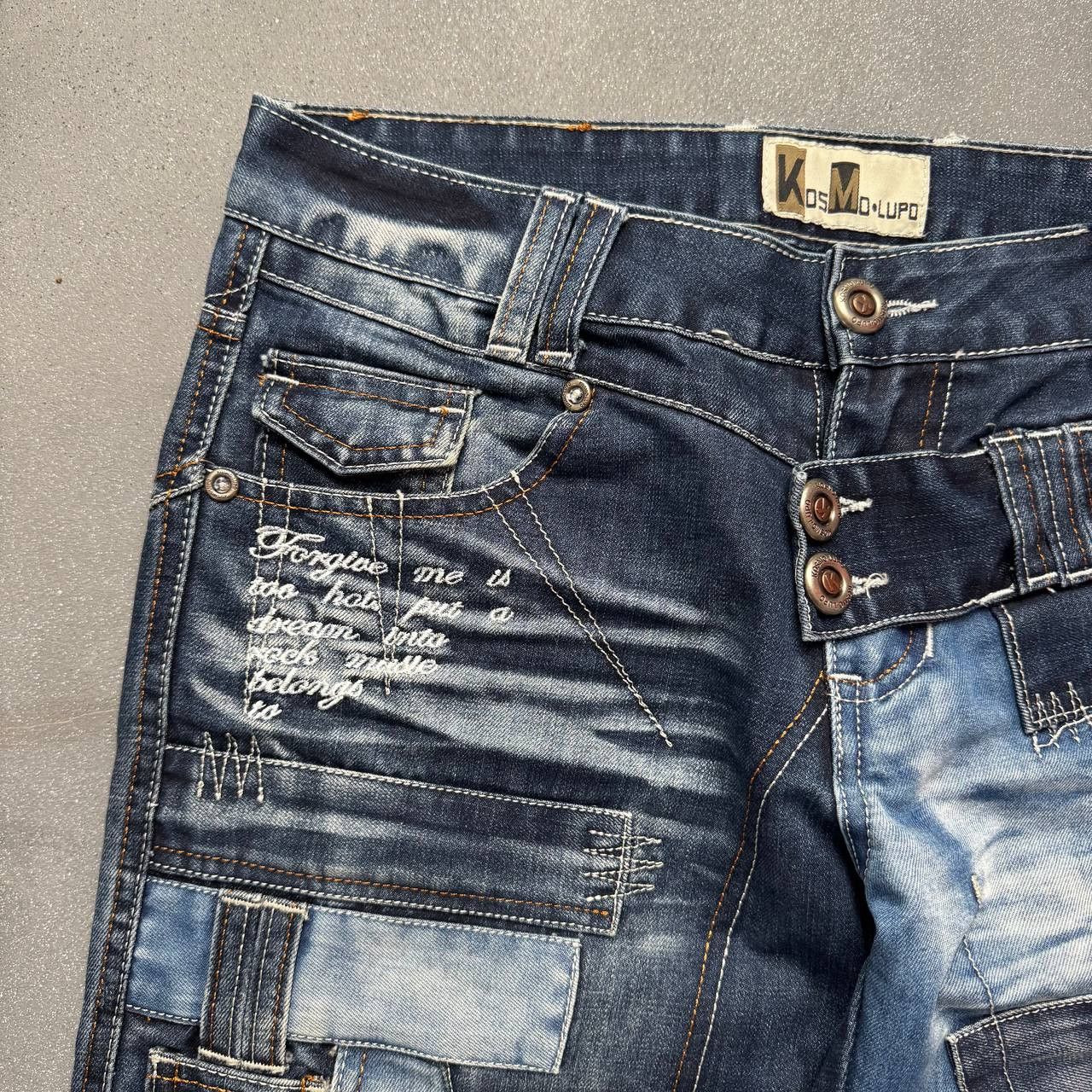 Japanese Brand × Vintage Japanese Style Pathcwork Washed Avant Garde Jeans Size US 30 / EU 46 - 7 Thumbnail