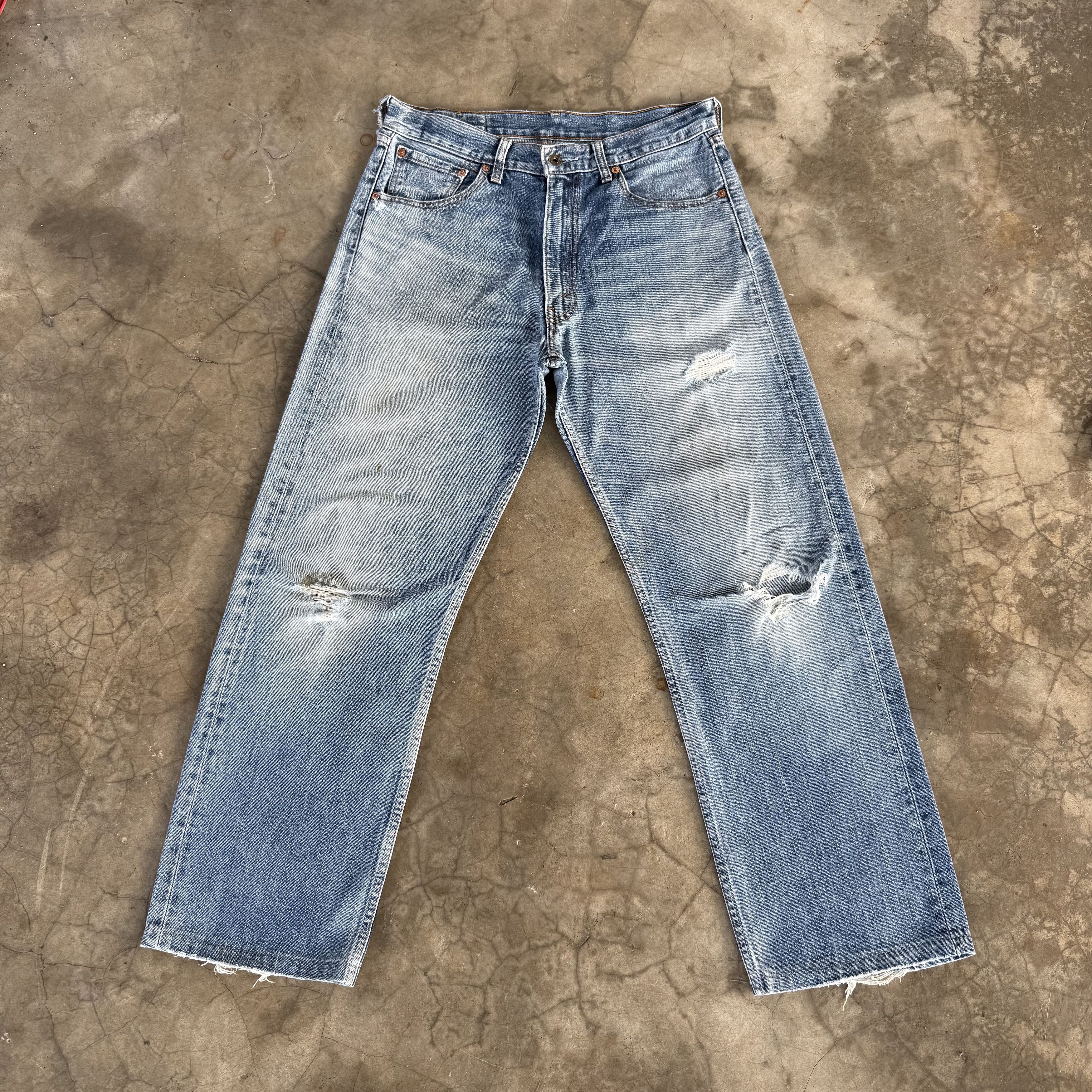 Levi's Vintage Levi's 503 Faded Distressed Denim Jean W32 Size US 32 / EU 48 - 2 Thumbnail
