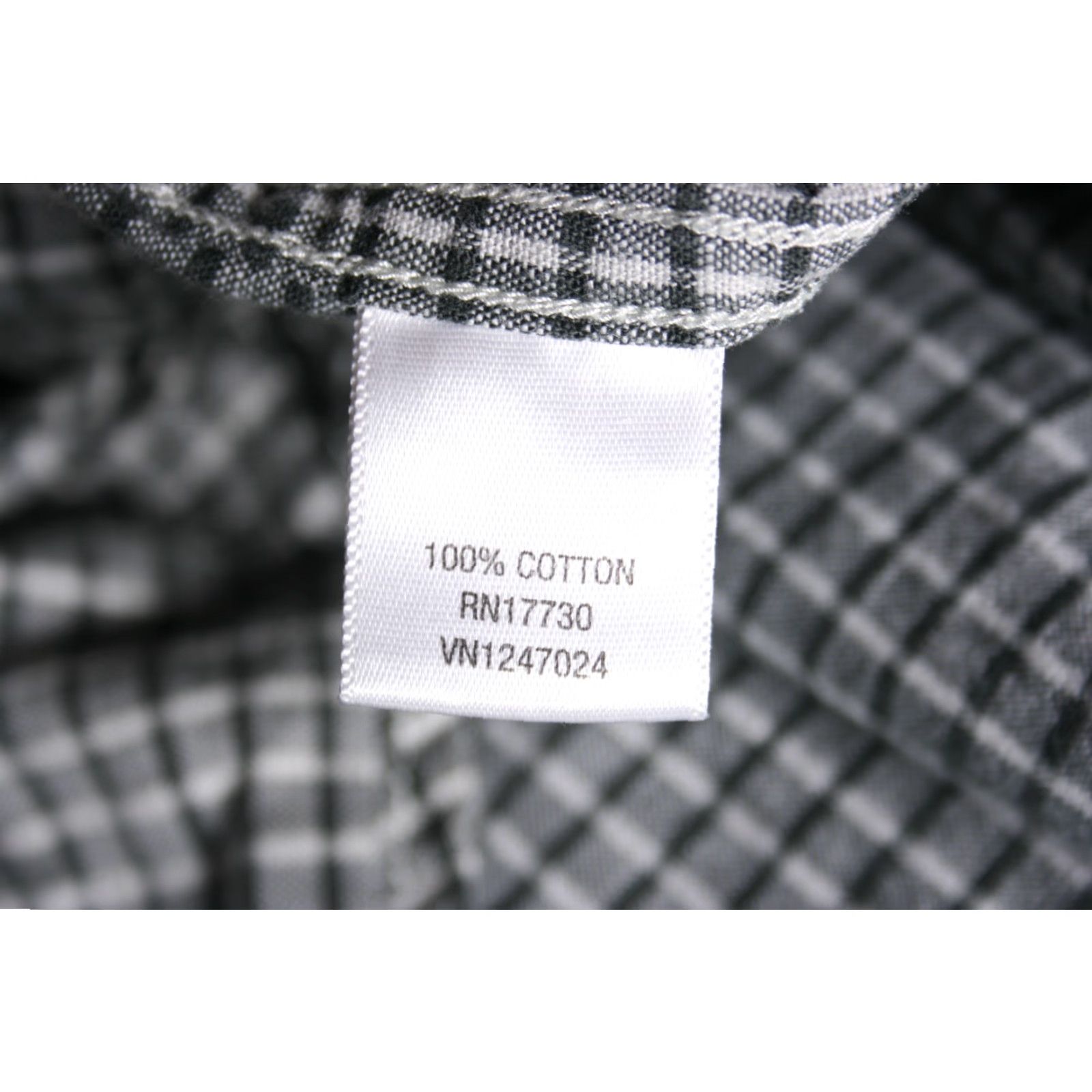 Converse VINTAGE CONVERSE One Star Plaid Shirt L/Black & White Check Button Front Long Sleeve Mens Shirt Size US L / EU 52-54 / 3 - 7 Thumbnail