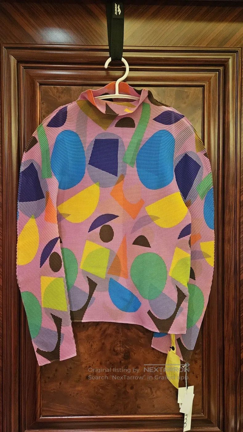 Issey Miyake Issey Miyake size:one size Graffiti High Neck T-Shirt Size XXS / US 00 / IT 34 - 3 Thumbnail