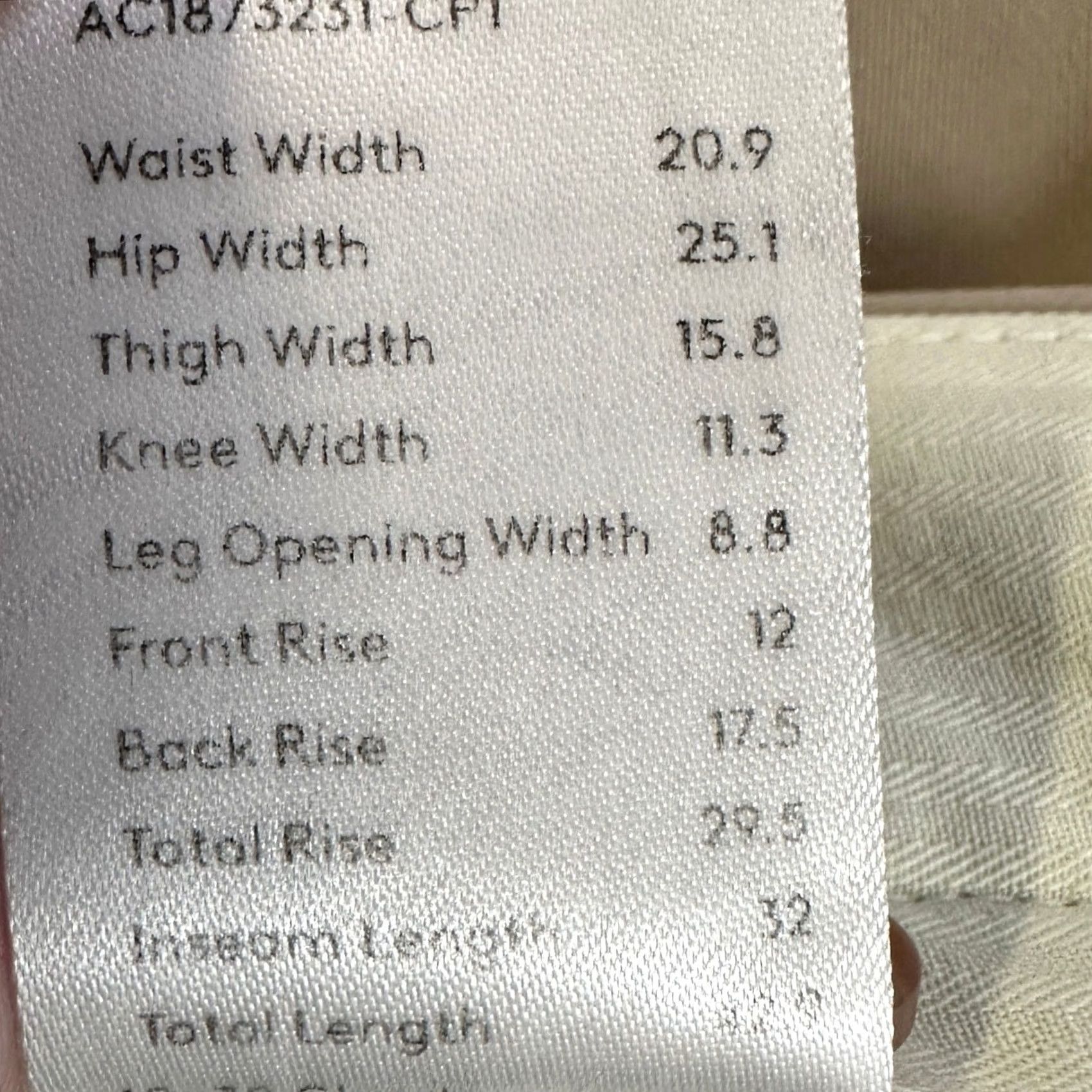 Proper Cloth Proper Cloth Chino Pants Mens 41X32 Flat Front Pockets Stretch Straight Leg Beige 98% Cotton 2% Spandex Casual Fit Mens Size US 36 / EU 52 - 5 Thumbnail