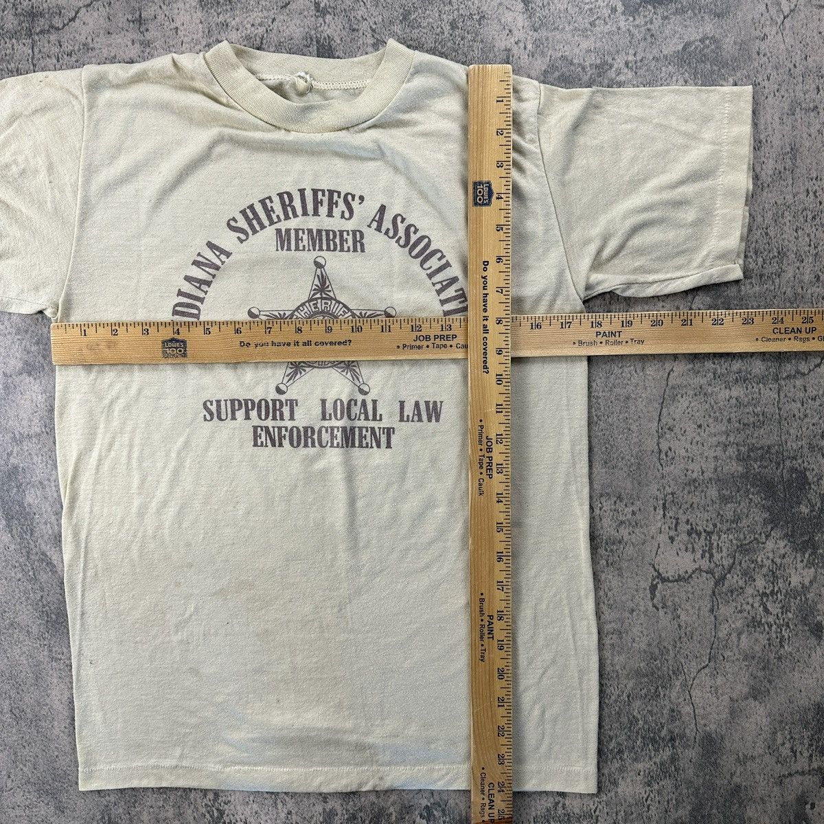 Vintage Vintage 80s Indiana Police Sheriff Tee Size US M / EU 48-50 / 2 - 6 Thumbnail
