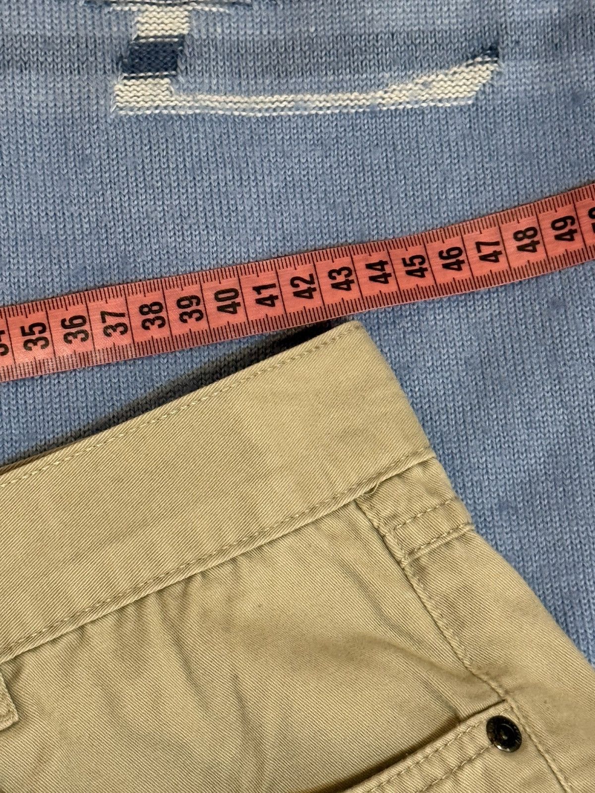 Yves Saint Laurent 34x32 YSL Jeans Beige Denim Pants Casual Old Money Size US 34 / EU 50 - 17 Thumbnail