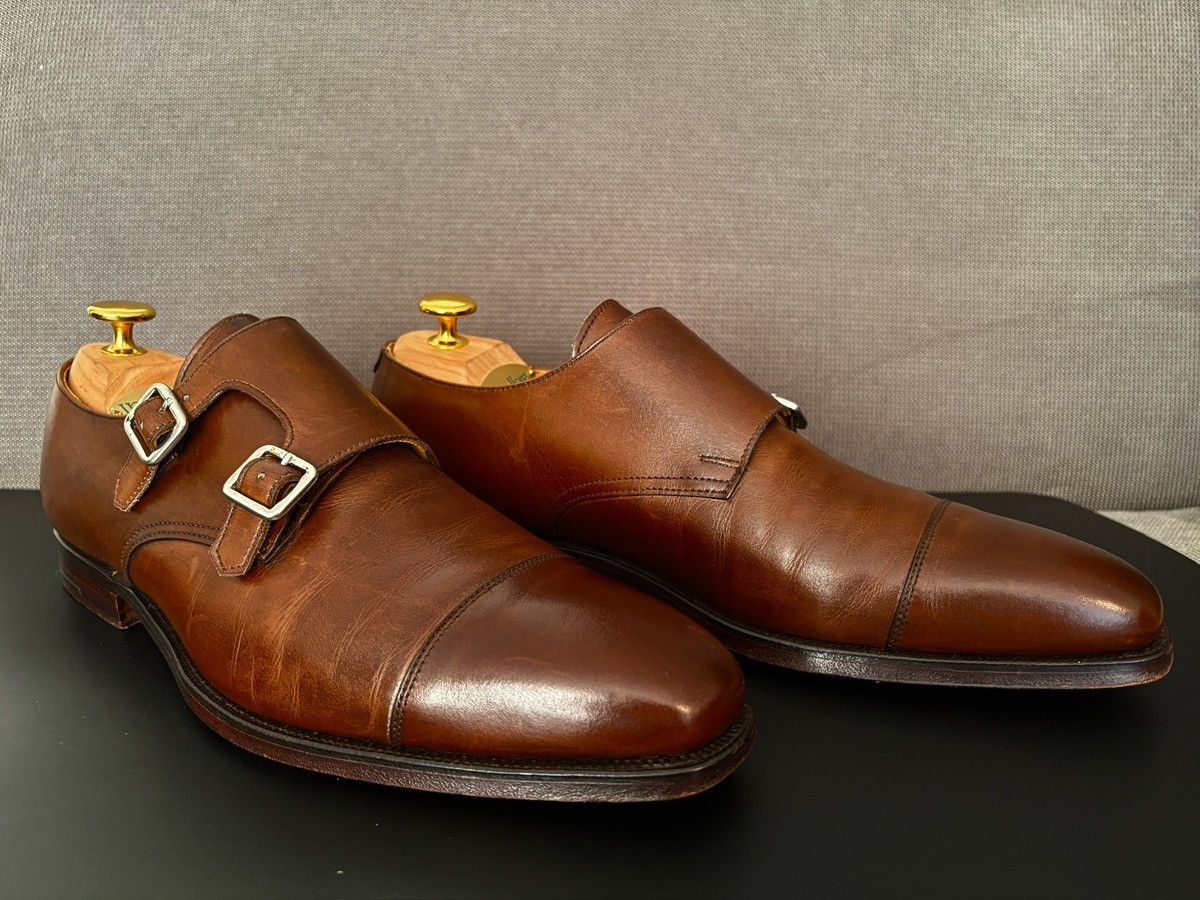 Crockett & Jones Crockett & Jones Lowndes Double Monk Dark Brown Calf 7UK Size US 7 / EU 40 - 2 Thumbnail