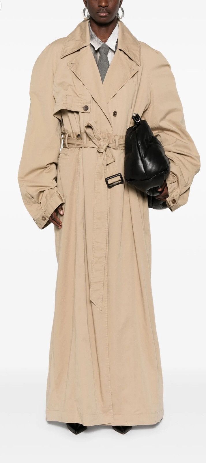 Balenciaga BALENCIAGA Deconstructed Oversized Long Trench Coat NWT Size S / US 4 / IT 40 - 1 Thumbnail