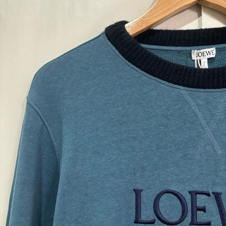Loewe loewe blue crewneck sweatshirt size small-2507 Size US S / EU 44-46 / 1 - 1 Thumbnail