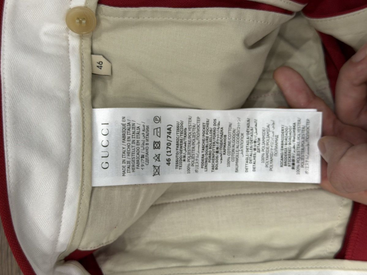 Adidas × Gucci GUCCI × adidas Red Side-Stripe Track Pants (Size IT46) Size US 29 - 7 Thumbnail