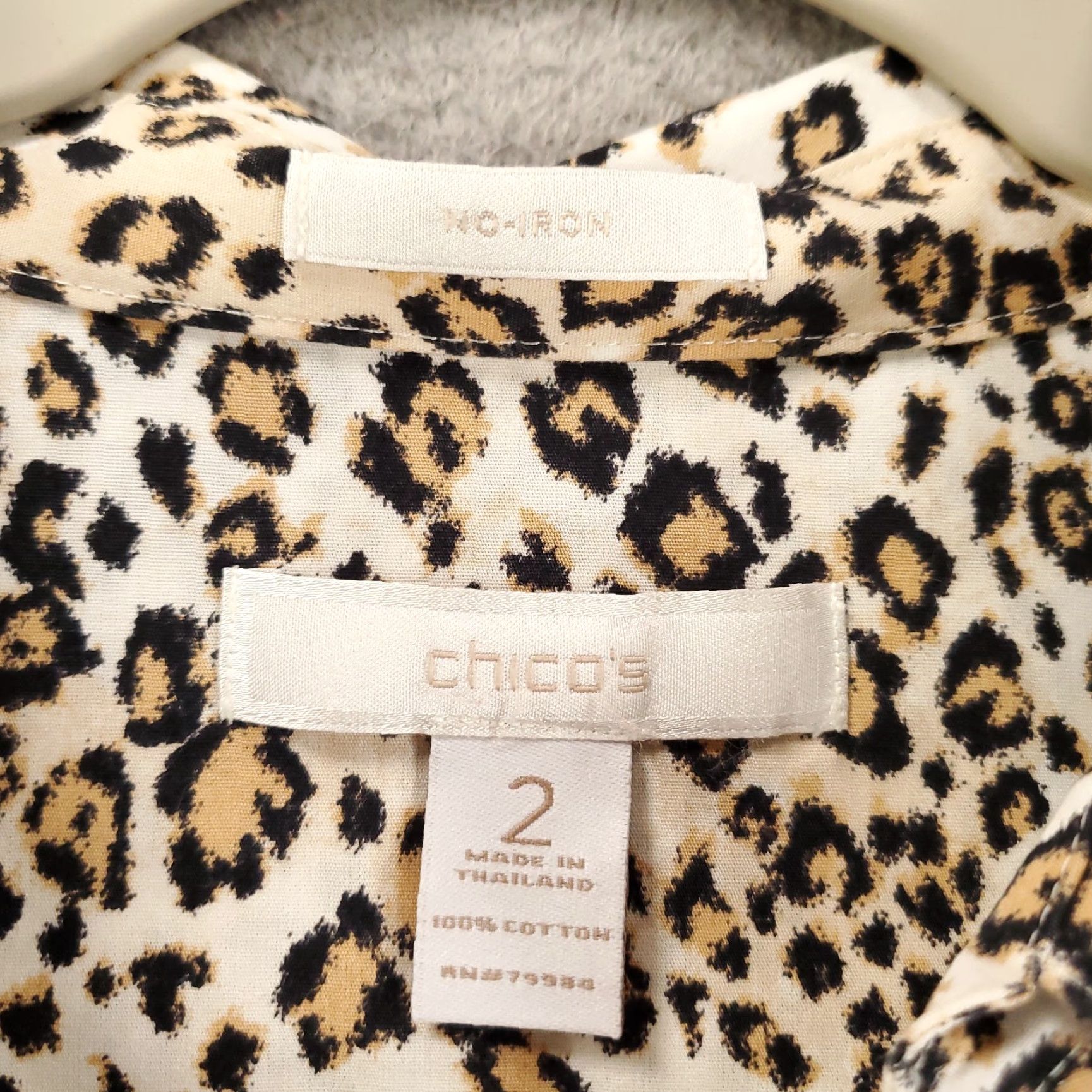 Vintage Chicos Chico's Brand Blouse Chicos Button Up Womens Leather? No. Size L / US 10 / IT 46 - 5 Thumbnail