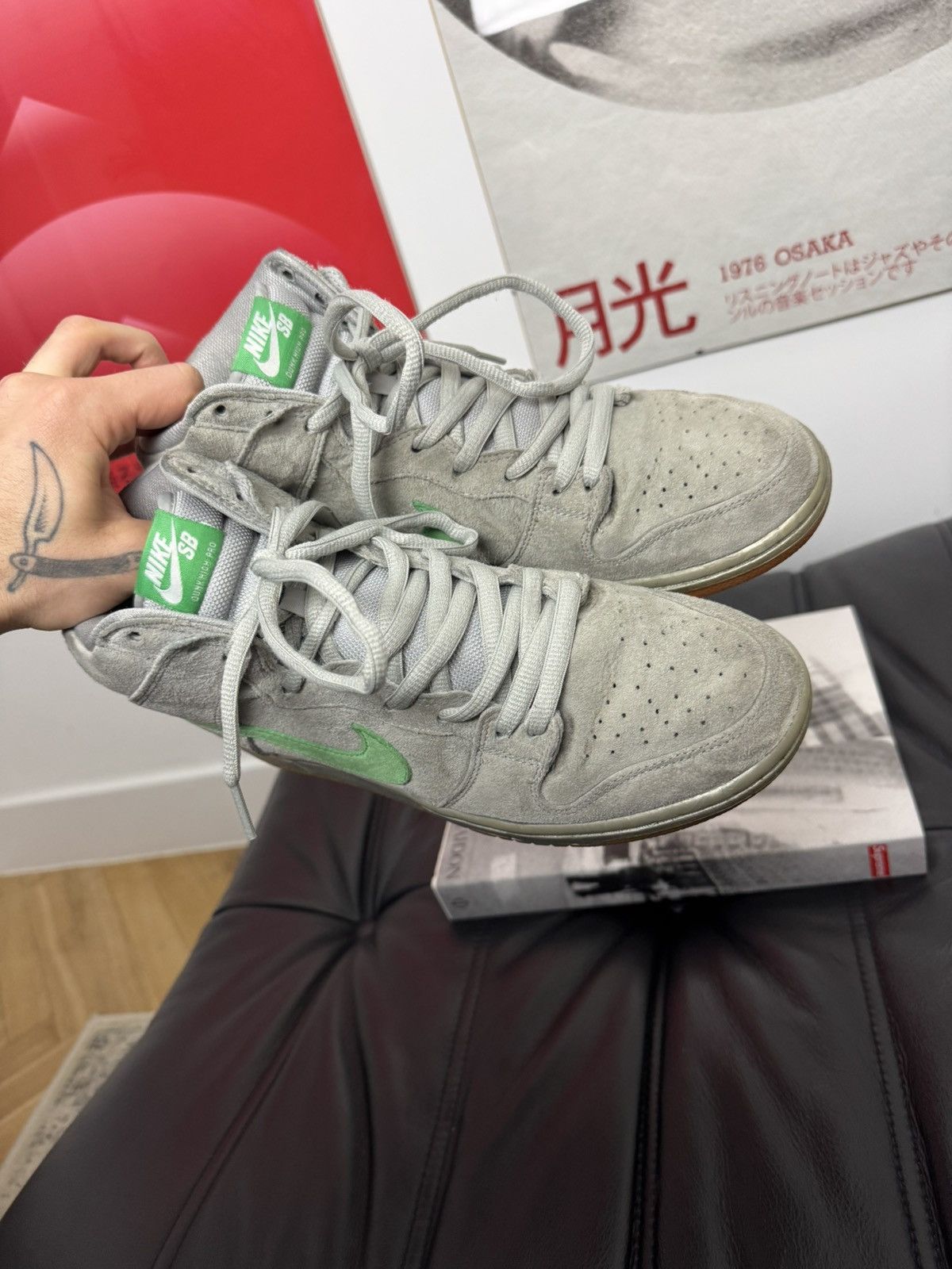 Nike Nike Dunk SB High Silver Box 2016 Rare Sneakers Skate Hi Top Size US 9 / EU 42 - 5 Thumbnail