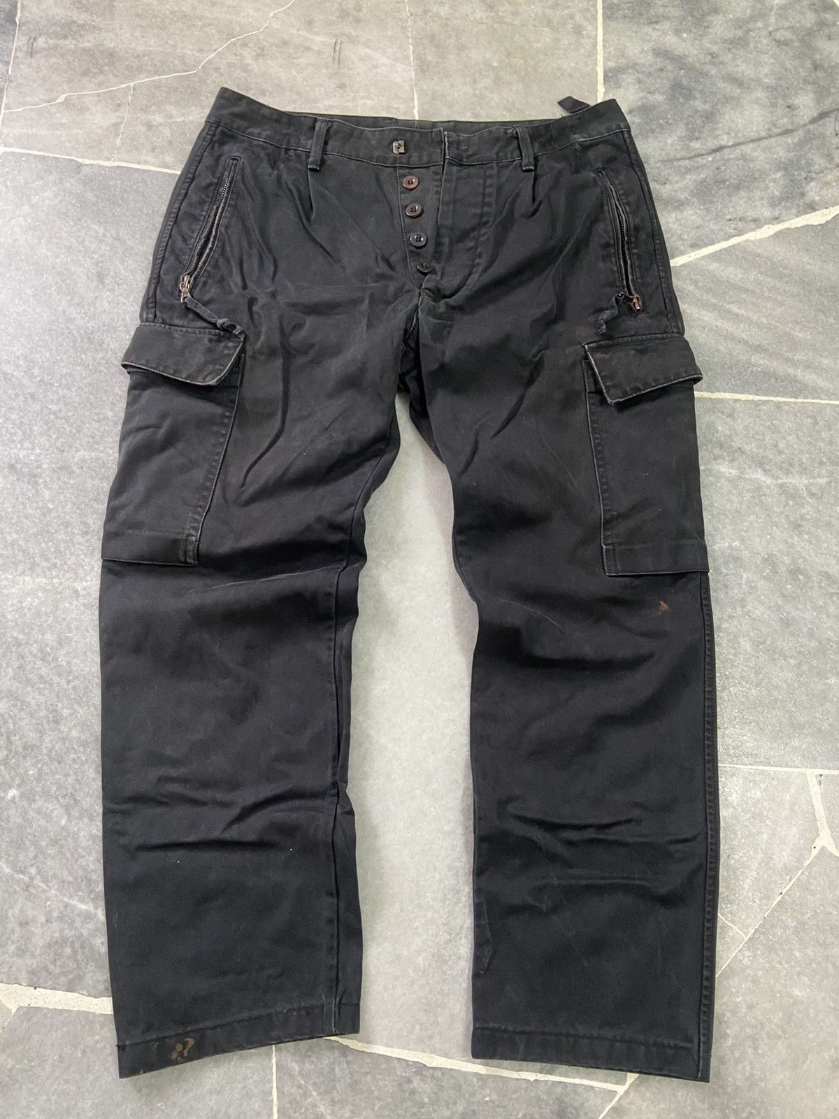 Japanese Brand Wjk Japan Black Cargo Trouser Pant Size US 30 / EU 46 - 1 Thumbnail