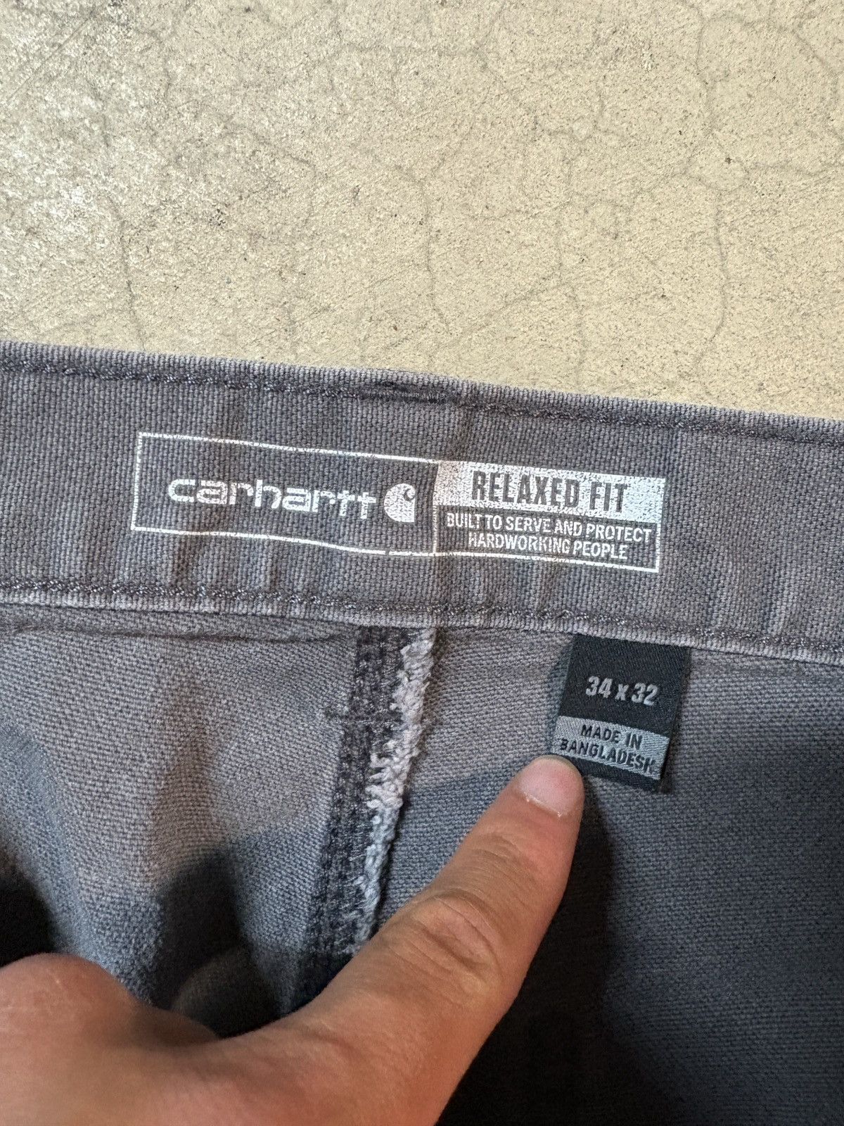 Carhartt Carhartt Y2K Relaxed Fit Smoke Gray Carpenter Pants 34x32 Size US 34 / EU 50 - 5 Thumbnail