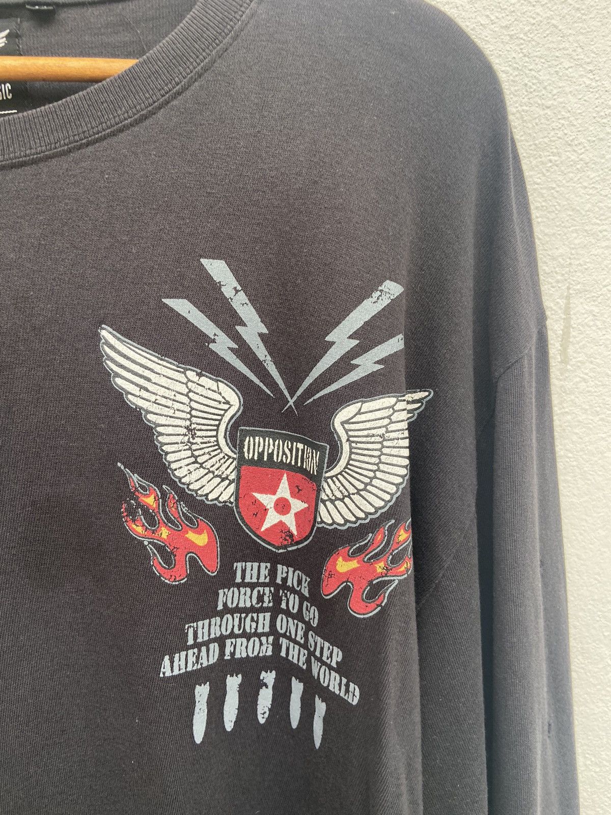 Japanese Brand Air Force t shirt long sleeve War Smack distressed Size US XL / EU 56 / 4 - 6 Thumbnail