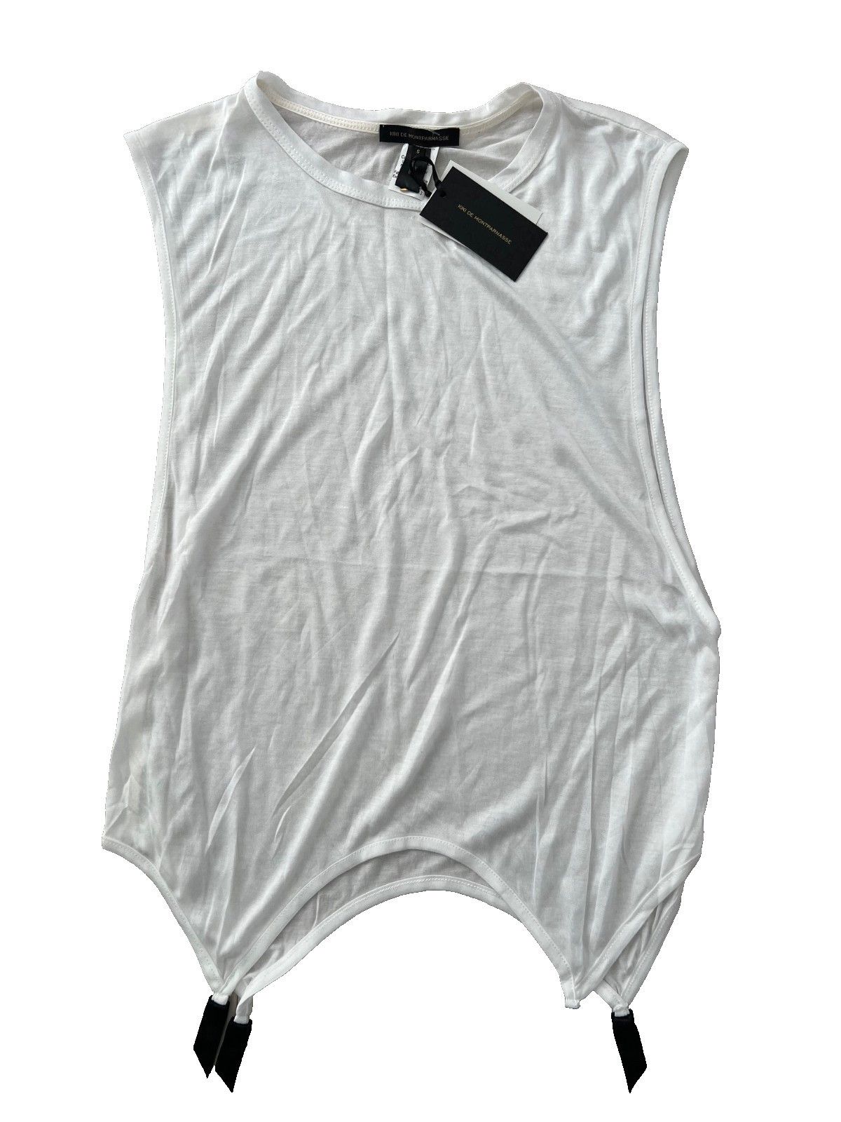 KIKI DE MONTPARNASSE *** KIKI DE MONTPARNASSE Muscle Garter Tank White ( S ) Size S / US 4 / IT 40 - 1 Thumbnail