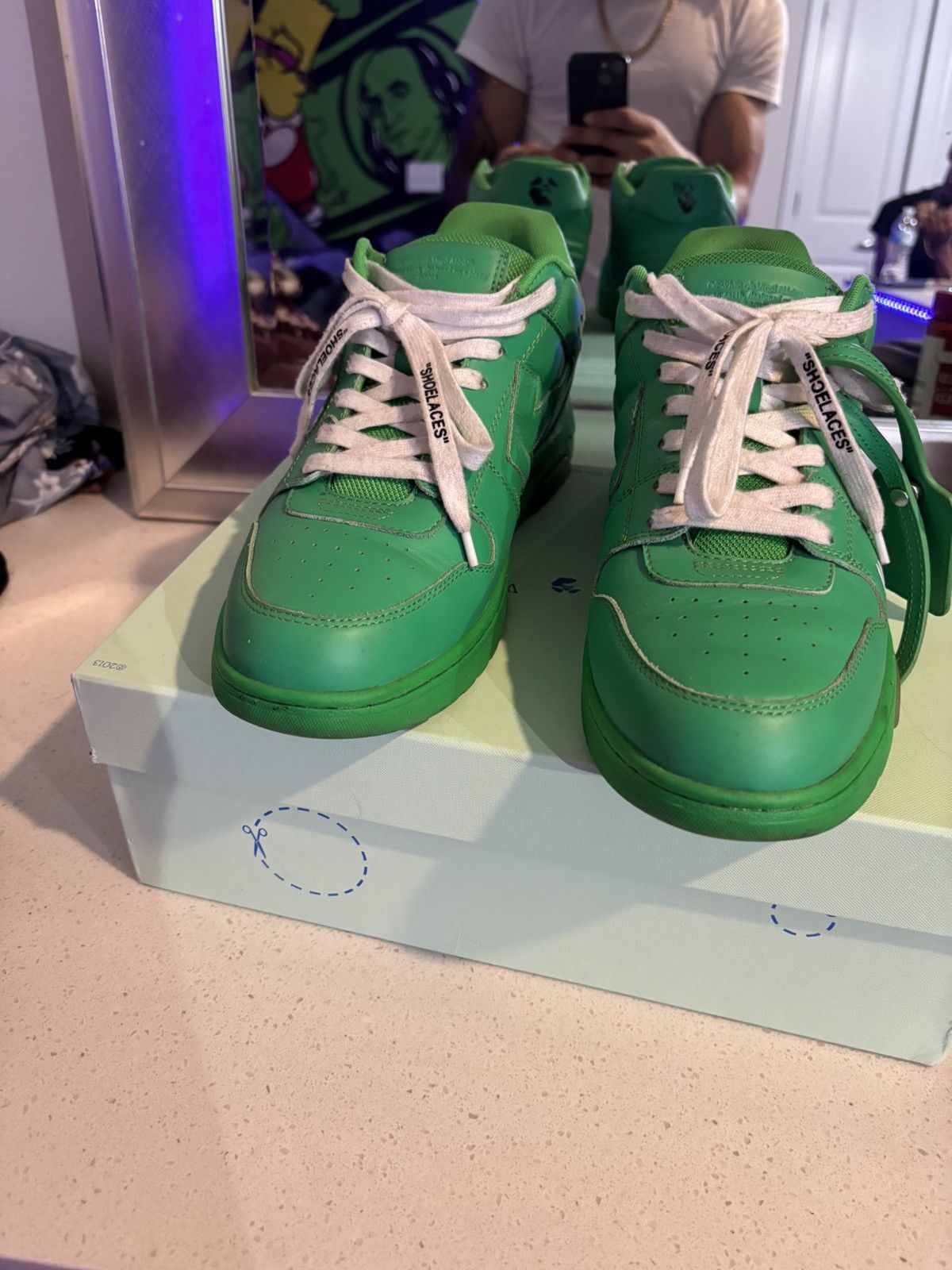 Off-White Off white Out of Office ‘For Walking- green Size US 10 / EU 43 - 4 Thumbnail