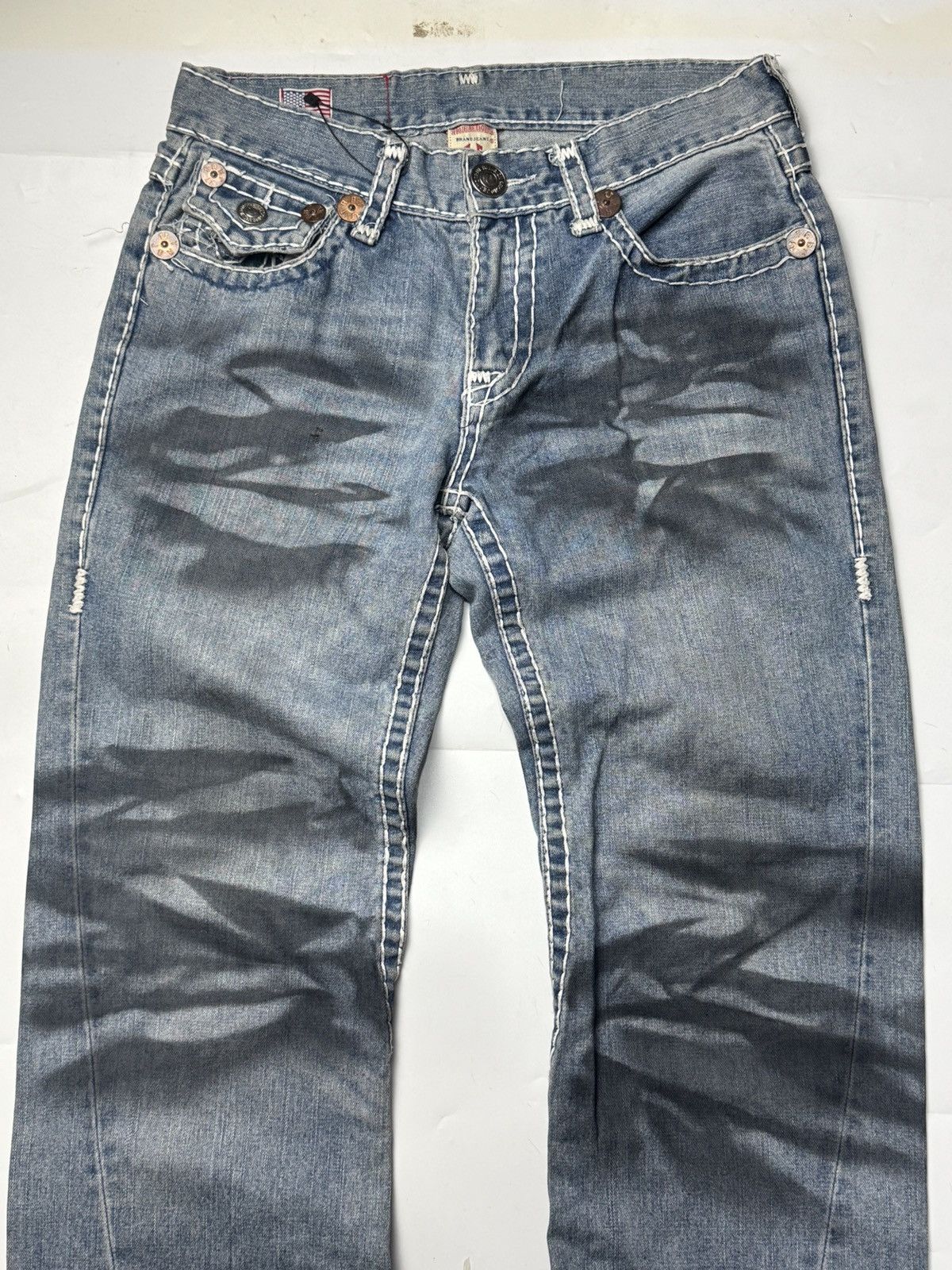 If Six Was Nine × Japanese Brand × True Religion true religion flared distressed denim jeans Size US 30 / EU 46 - 3 Thumbnail