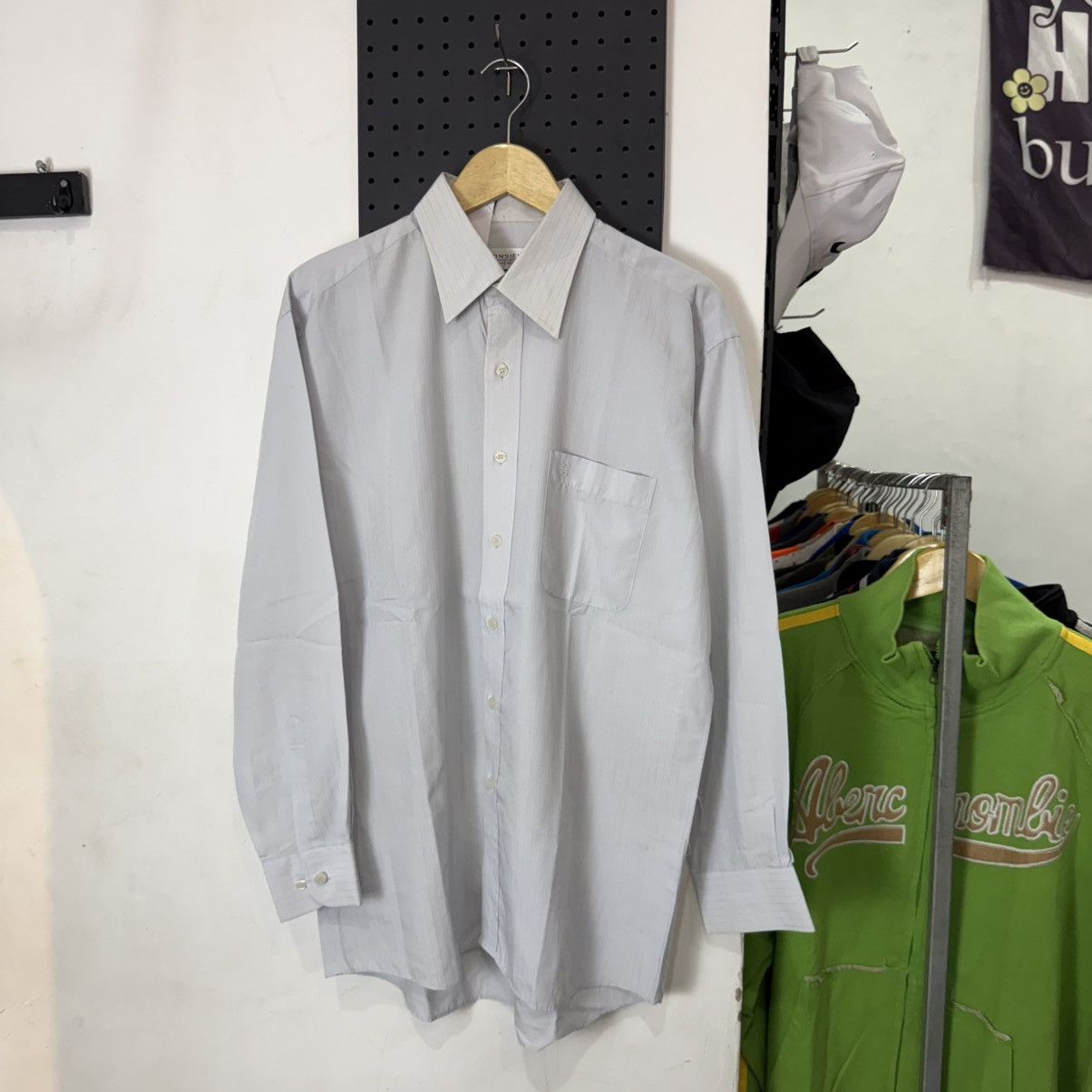 Givenchy vintage GIVENCHY monsieur stripe pocket long button up Size US XL / EU 56 / 4 - 2 Thumbnail