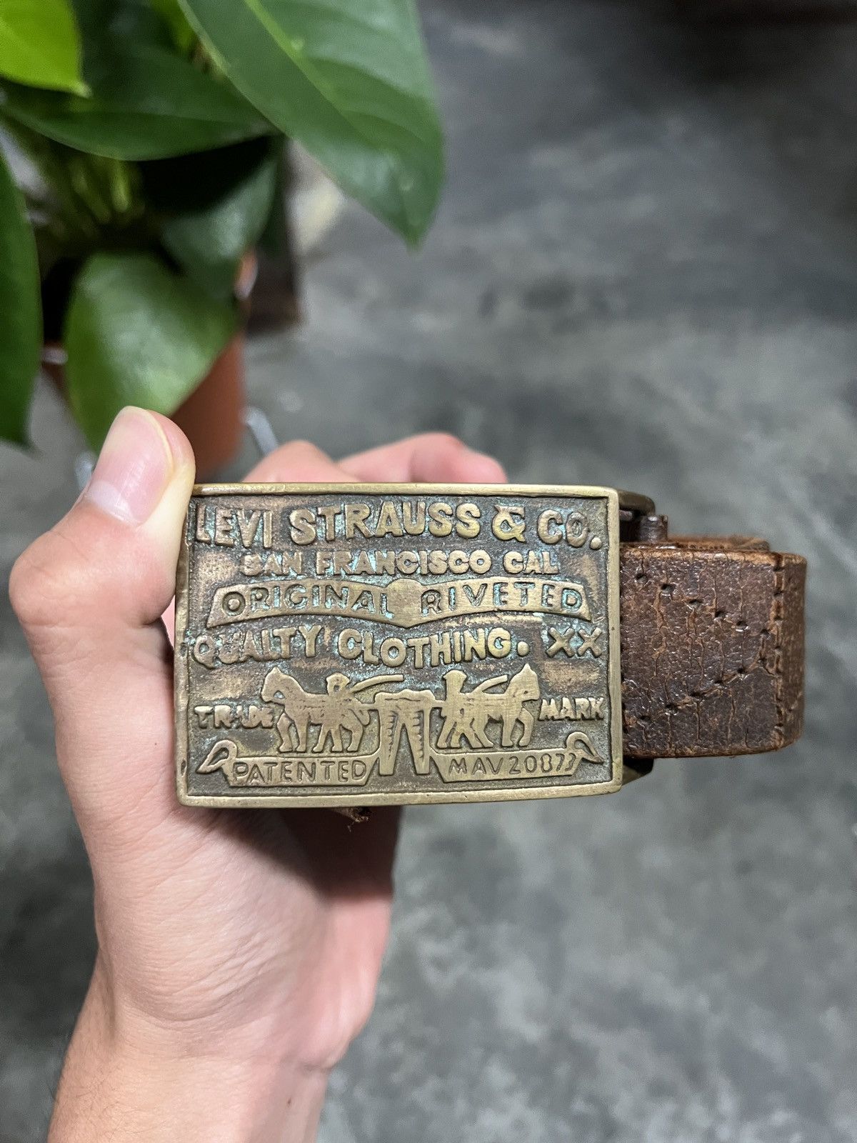 Levi's Vintage Clothing buckle levis vintage Size 34 - 1 Thumbnail